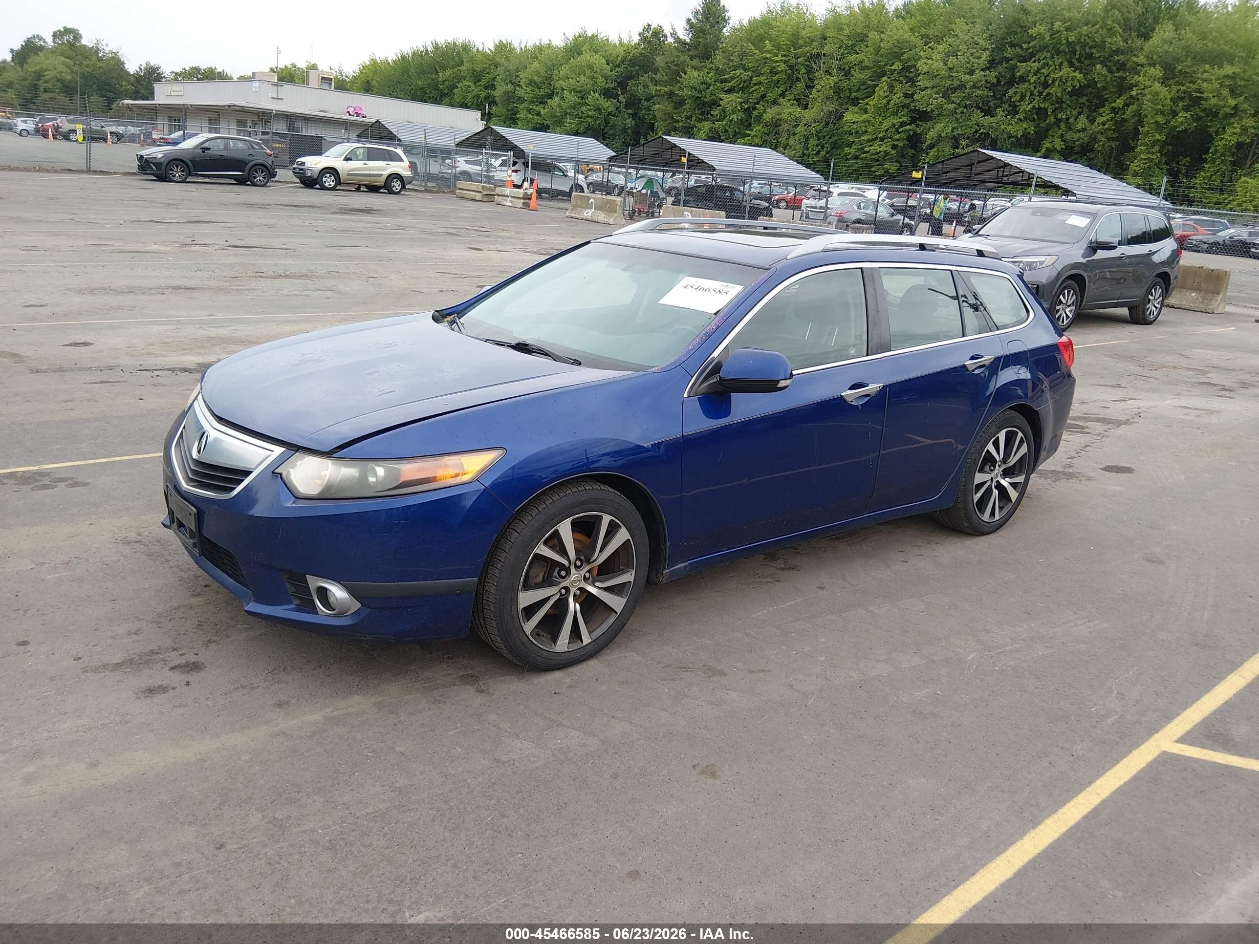 2012 Acura Tsx 2.4 Blue vin: JH4CW2H57CC000473