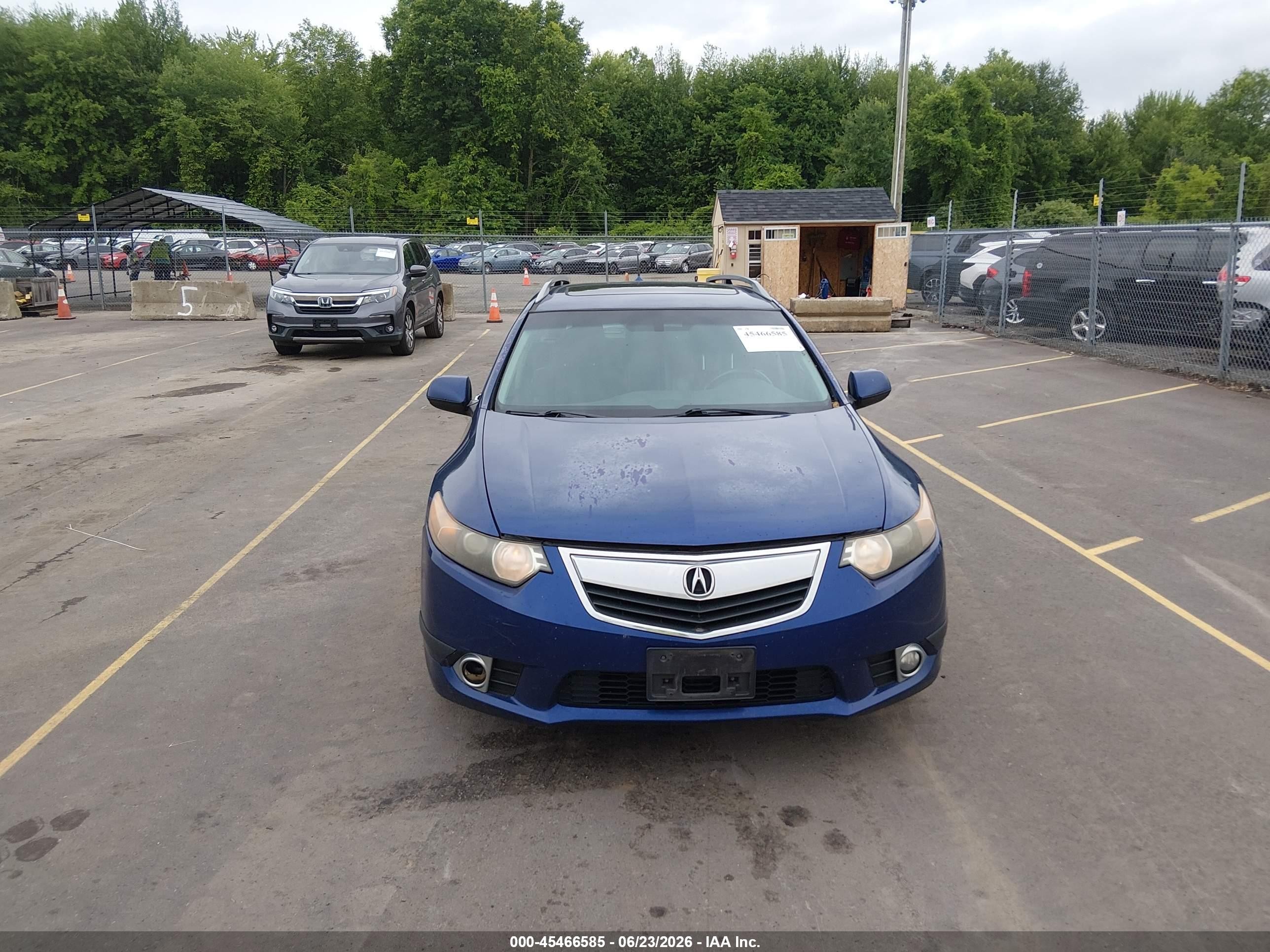 2012 Acura Tsx 2.4 Blue vin: JH4CW2H57CC000473