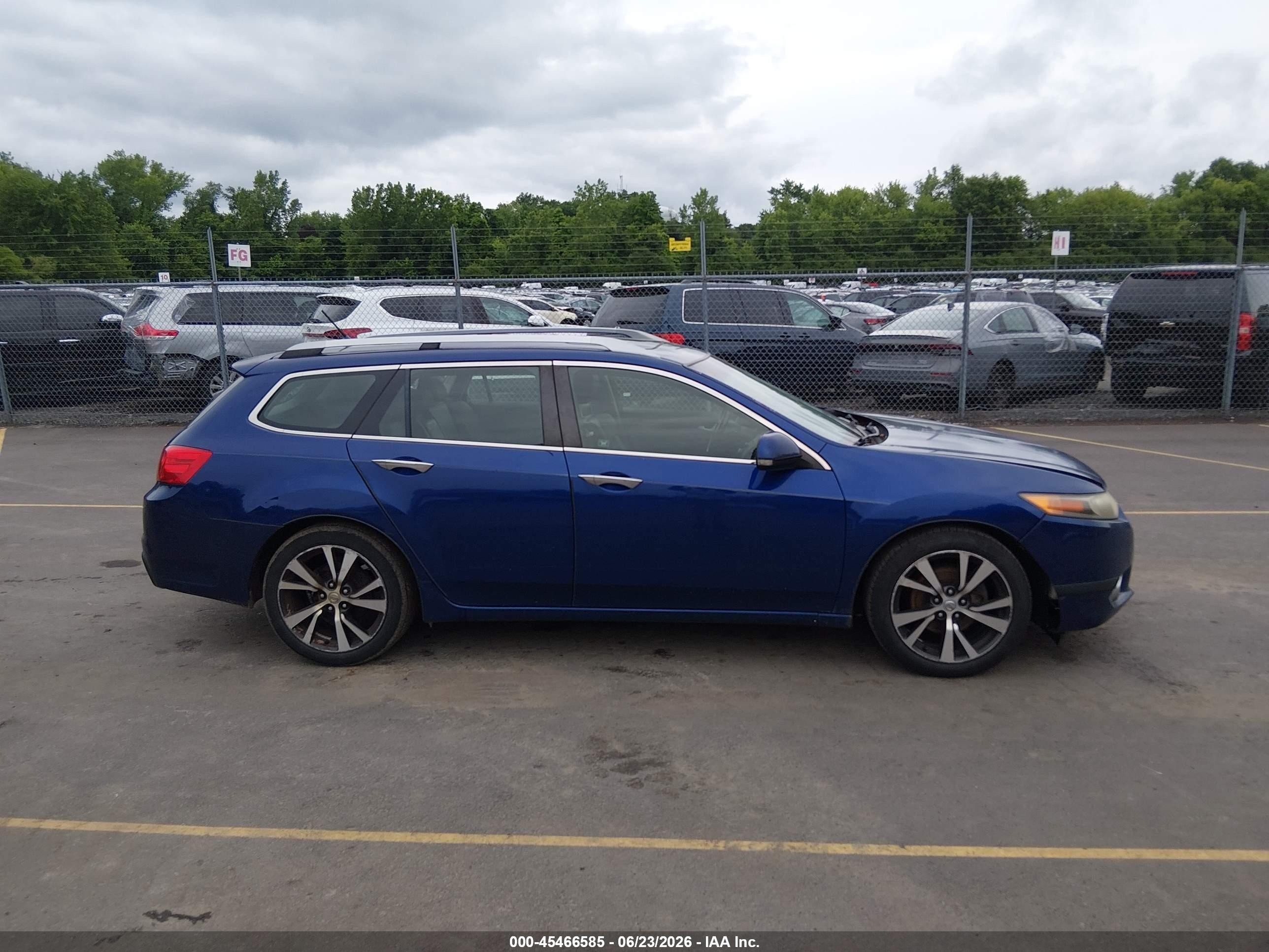 2012 Acura Tsx 2.4 Blue vin: JH4CW2H57CC000473