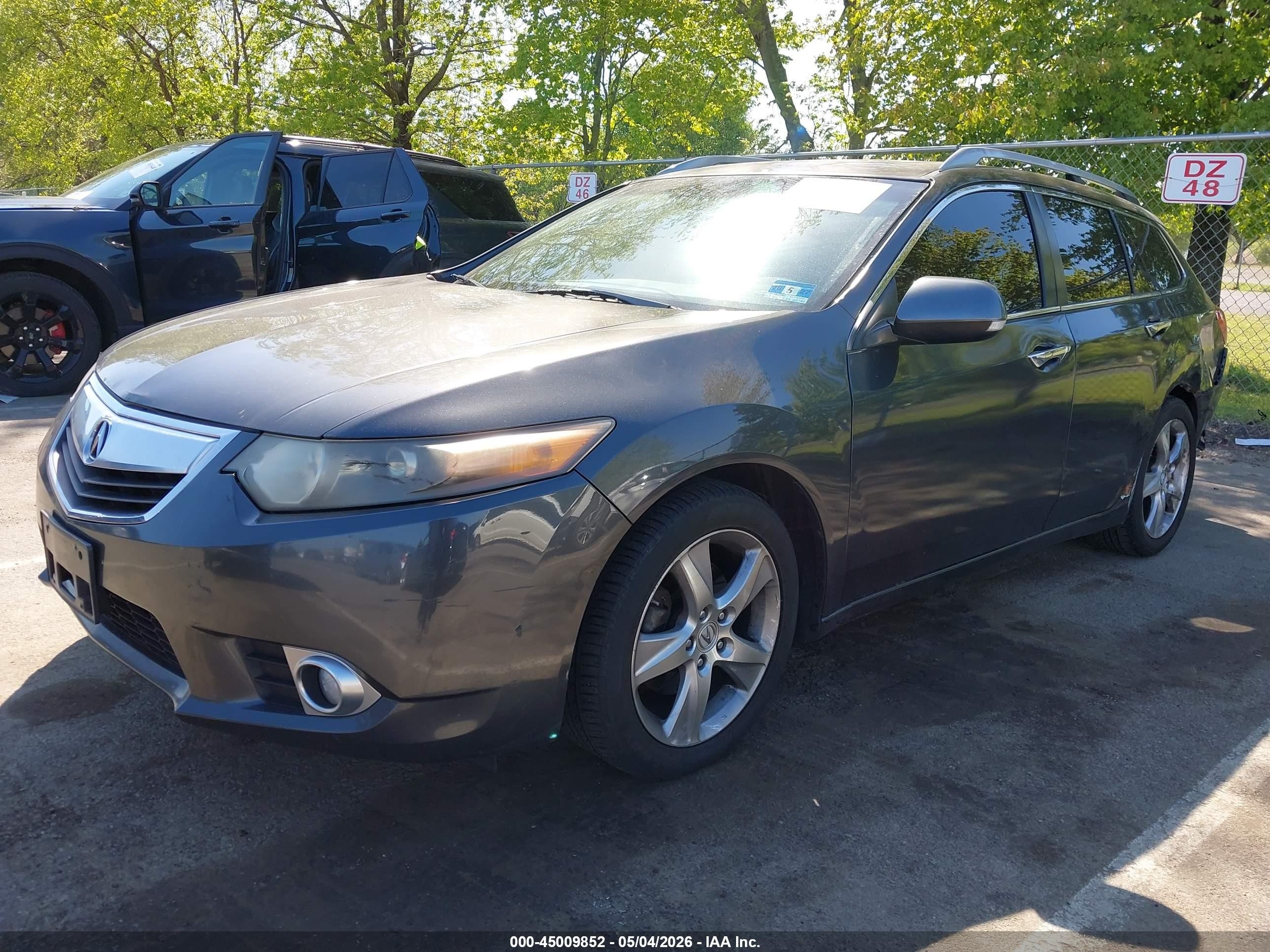 2012 Acura Tsx 2.4 Gray vin: JH4CW2H57CC003387