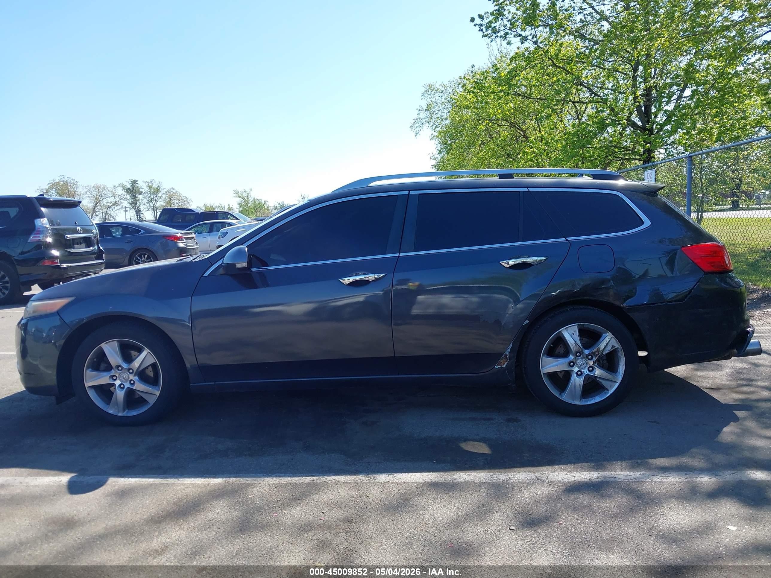 2012 Acura Tsx 2.4 Gray vin: JH4CW2H57CC003387