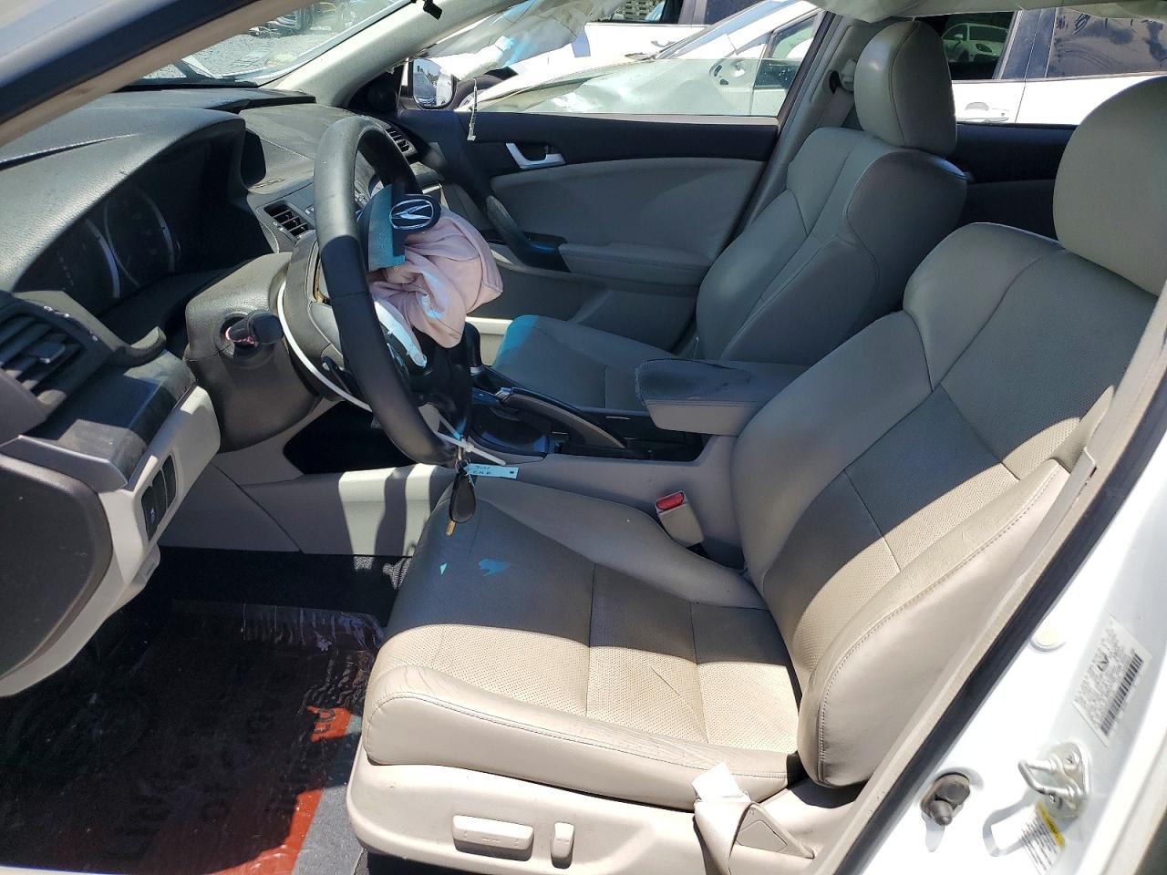 2012 Acura Tsx Белый vin: JH4CW2H59CC005139