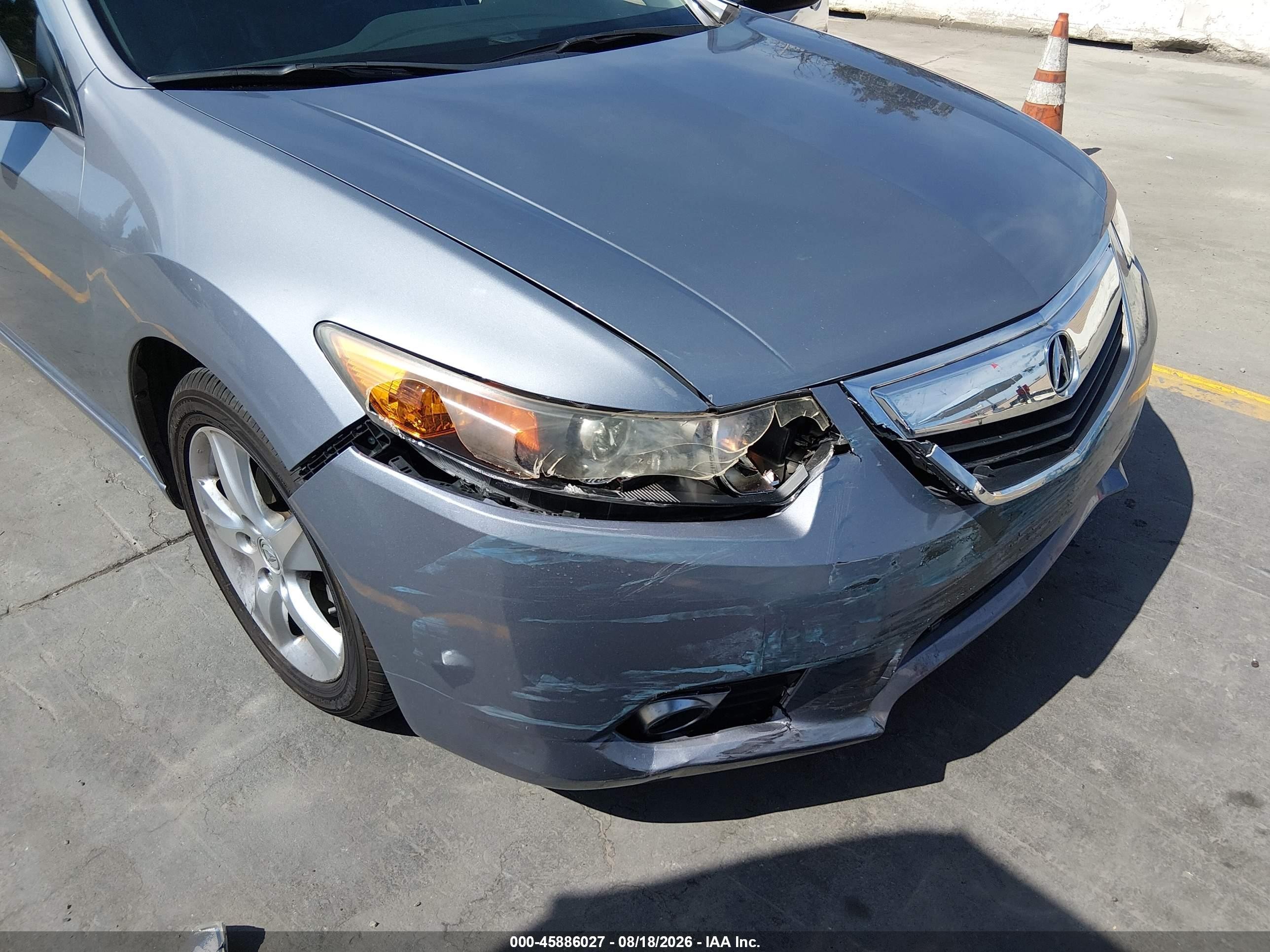 2012 Acura Tsx 2.4 Silver vin: JH4CW2H65CC004093