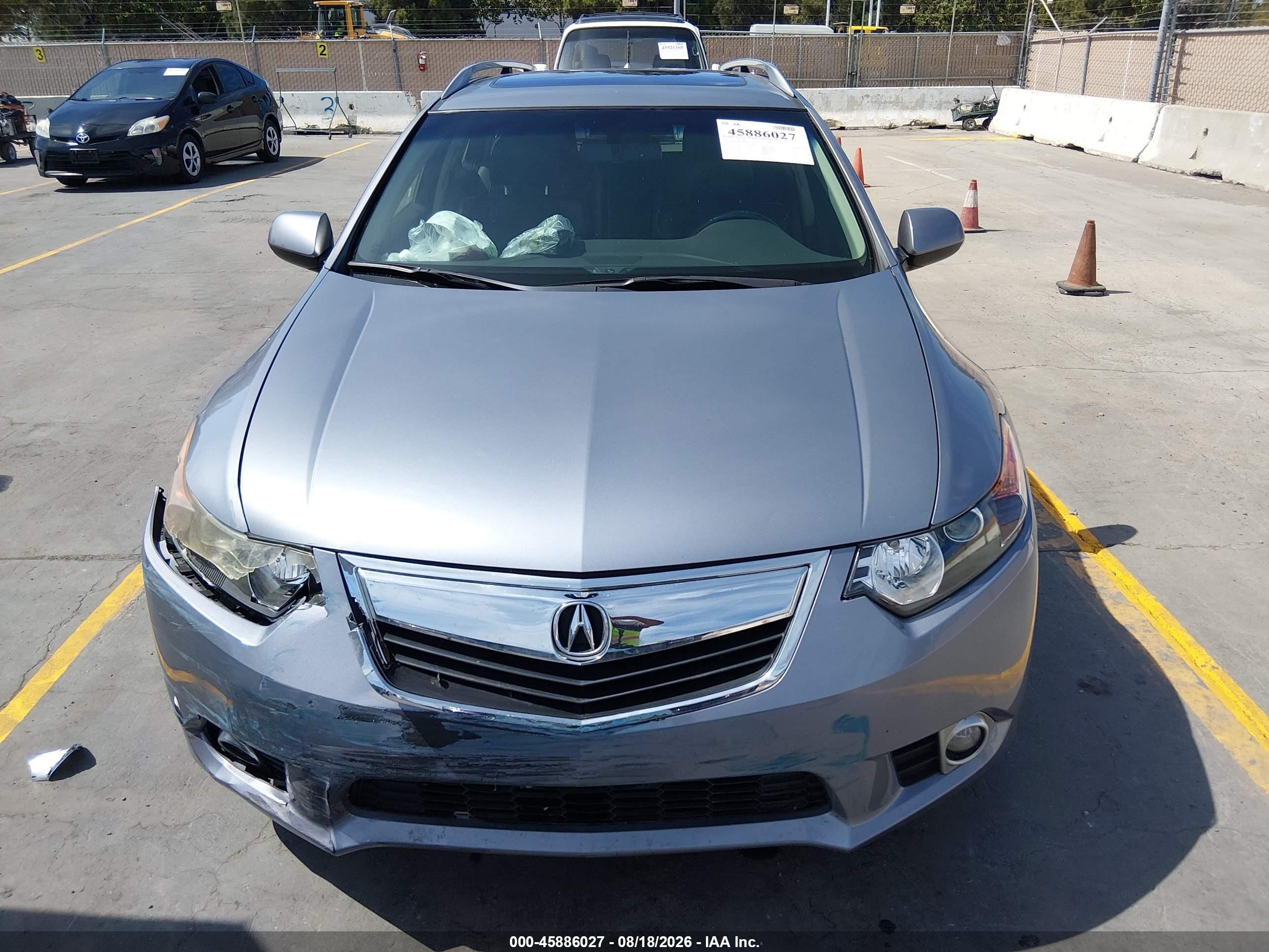 2012 Acura Tsx 2.4 Silver vin: JH4CW2H65CC004093