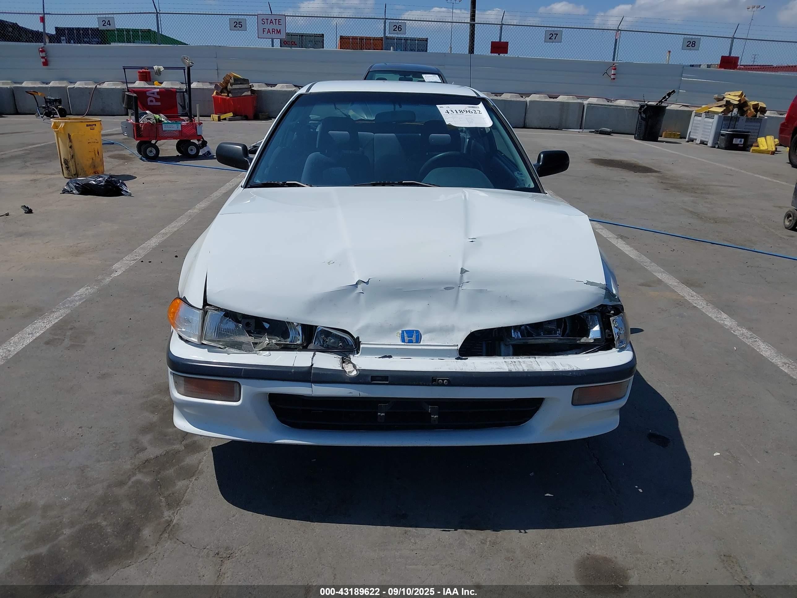 1992 Acura Integra Rs Белый vin: JH4DA9345NS014374