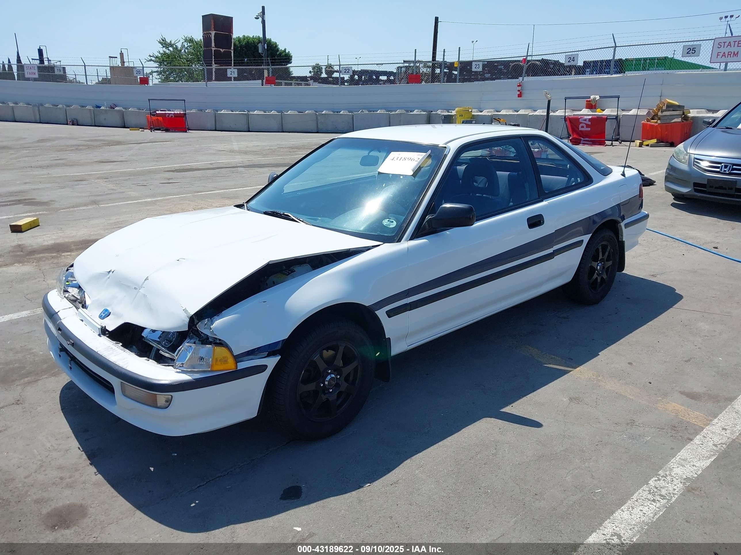 1992 Acura Integra Rs Белый vin: JH4DA9345NS014374