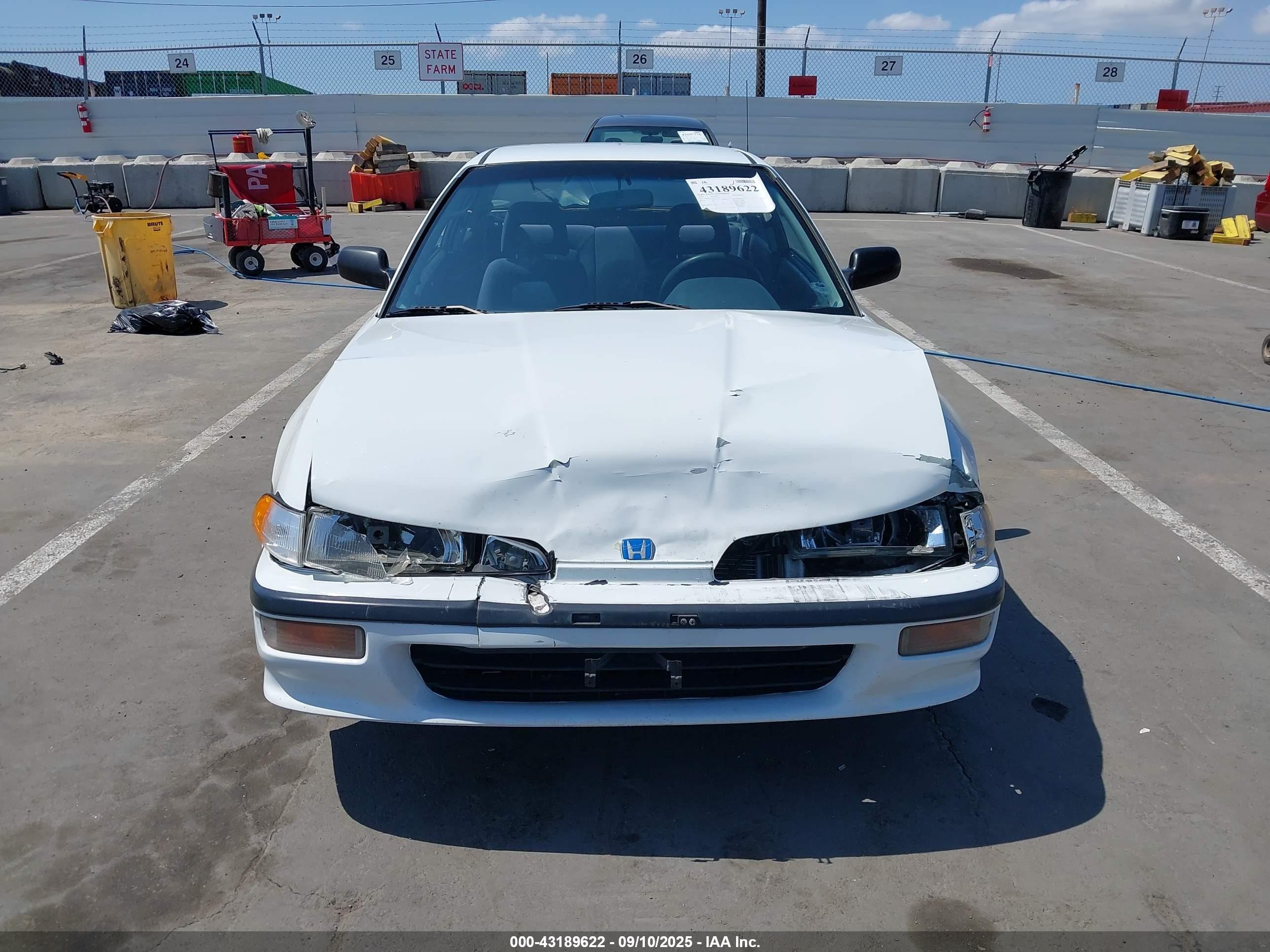 1992 Acura Integra Rs Белый vin: JH4DA9345NS014374