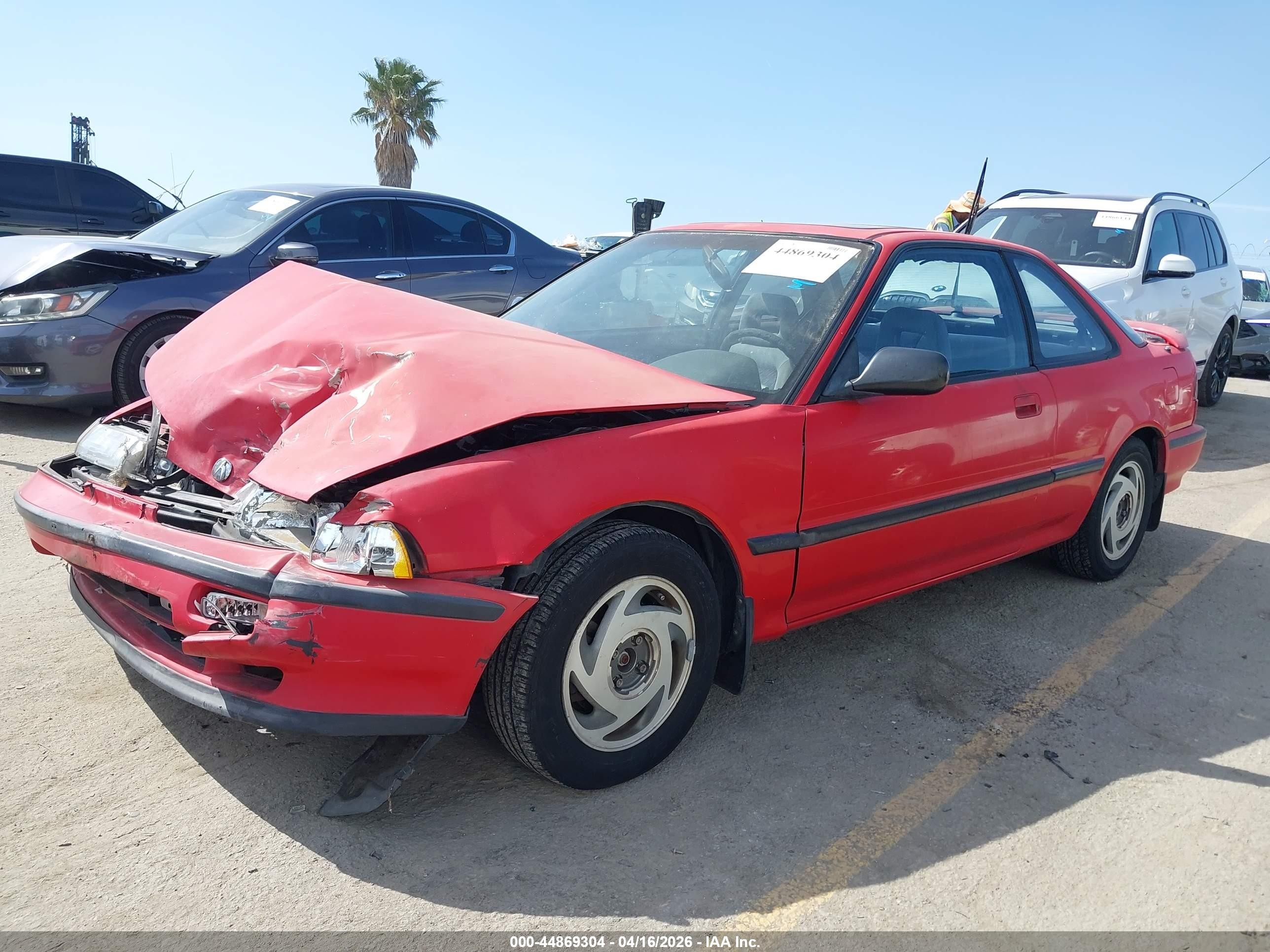 1991 Acura Integra Gs Red vin: JH4DA936XMS046821