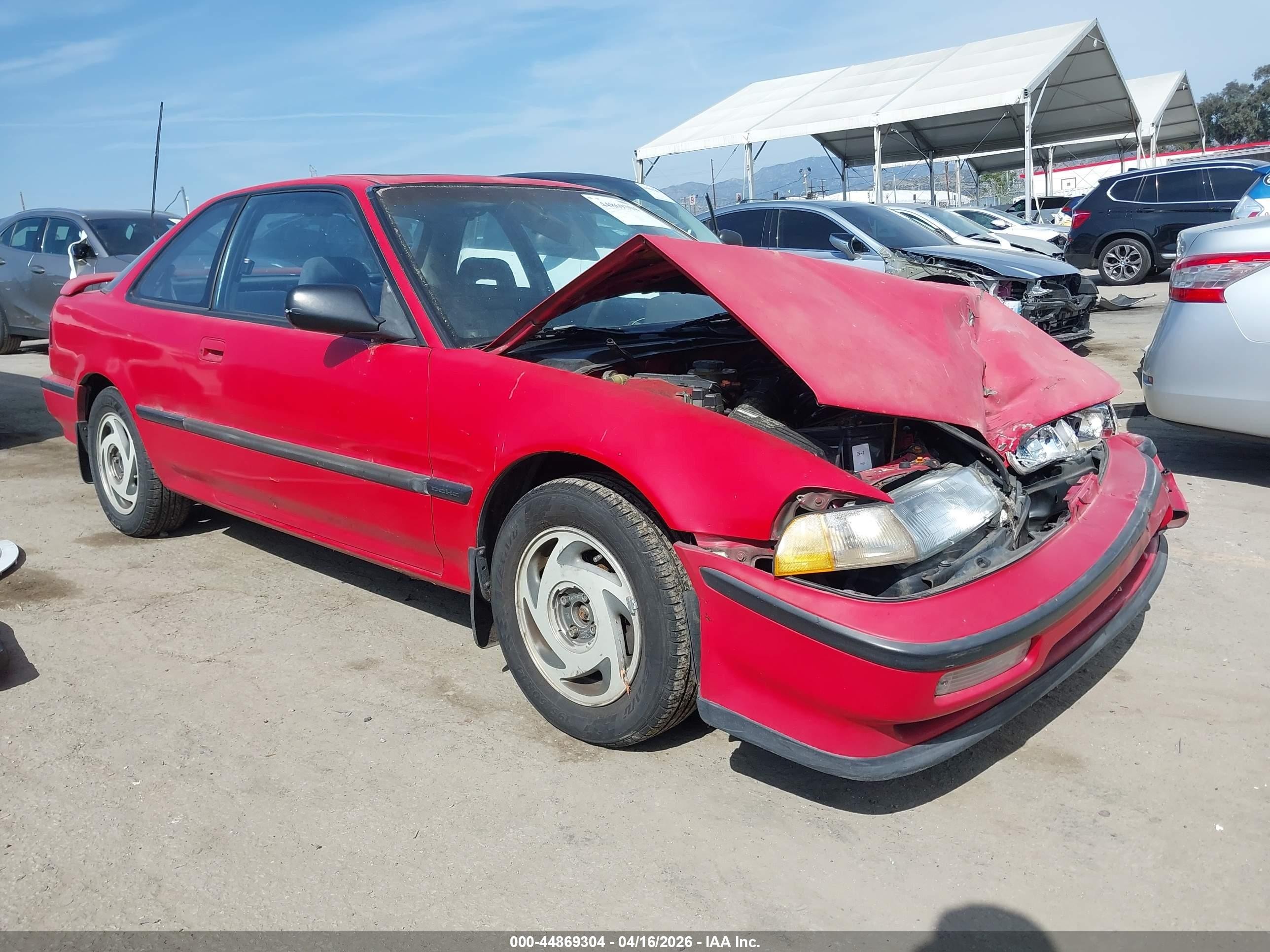 1991 Acura Integra Gs Red vin: JH4DA936XMS046821