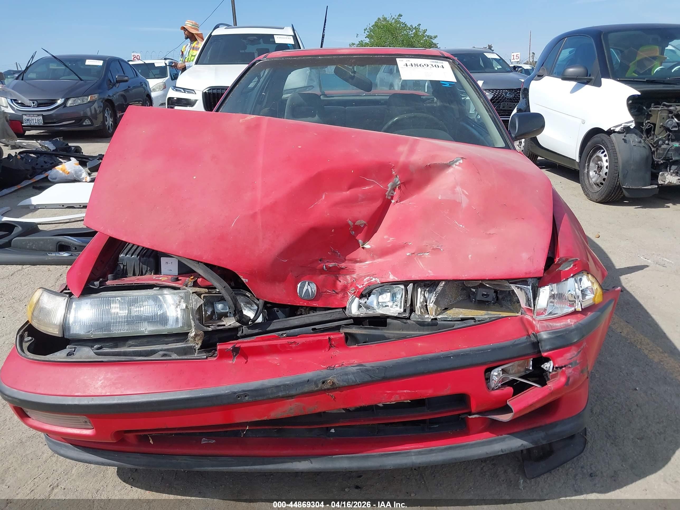 1991 Acura Integra Gs Red vin: JH4DA936XMS046821