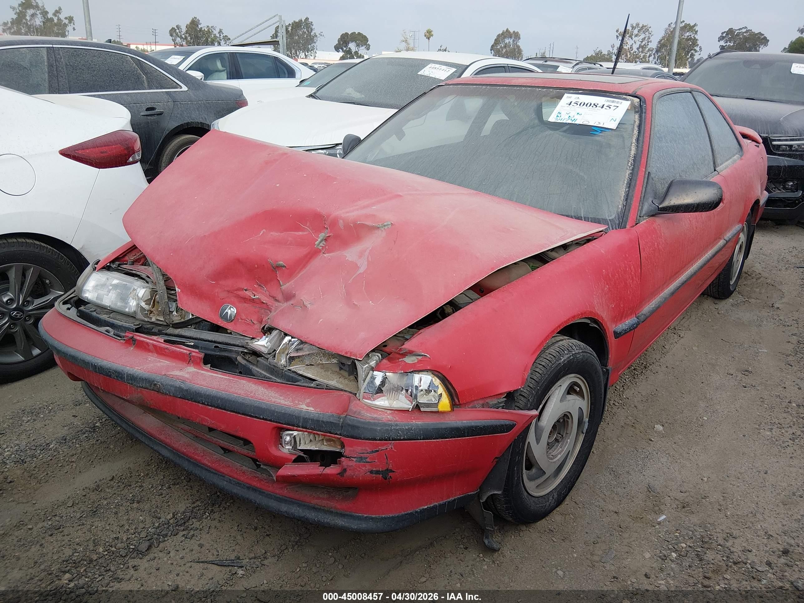 1991 Acura Integra Gs Red vin: JH4DA936XMS046821