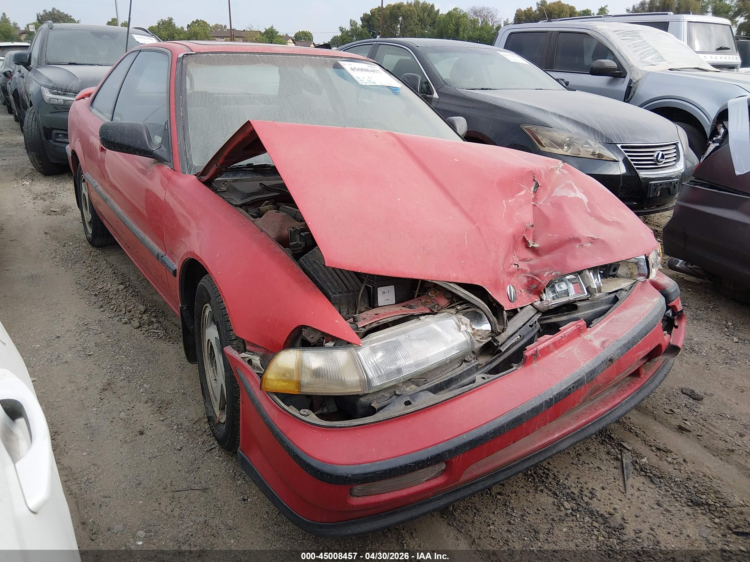 1991 Acura Integra Gs Red vin: JH4DA936XMS046821