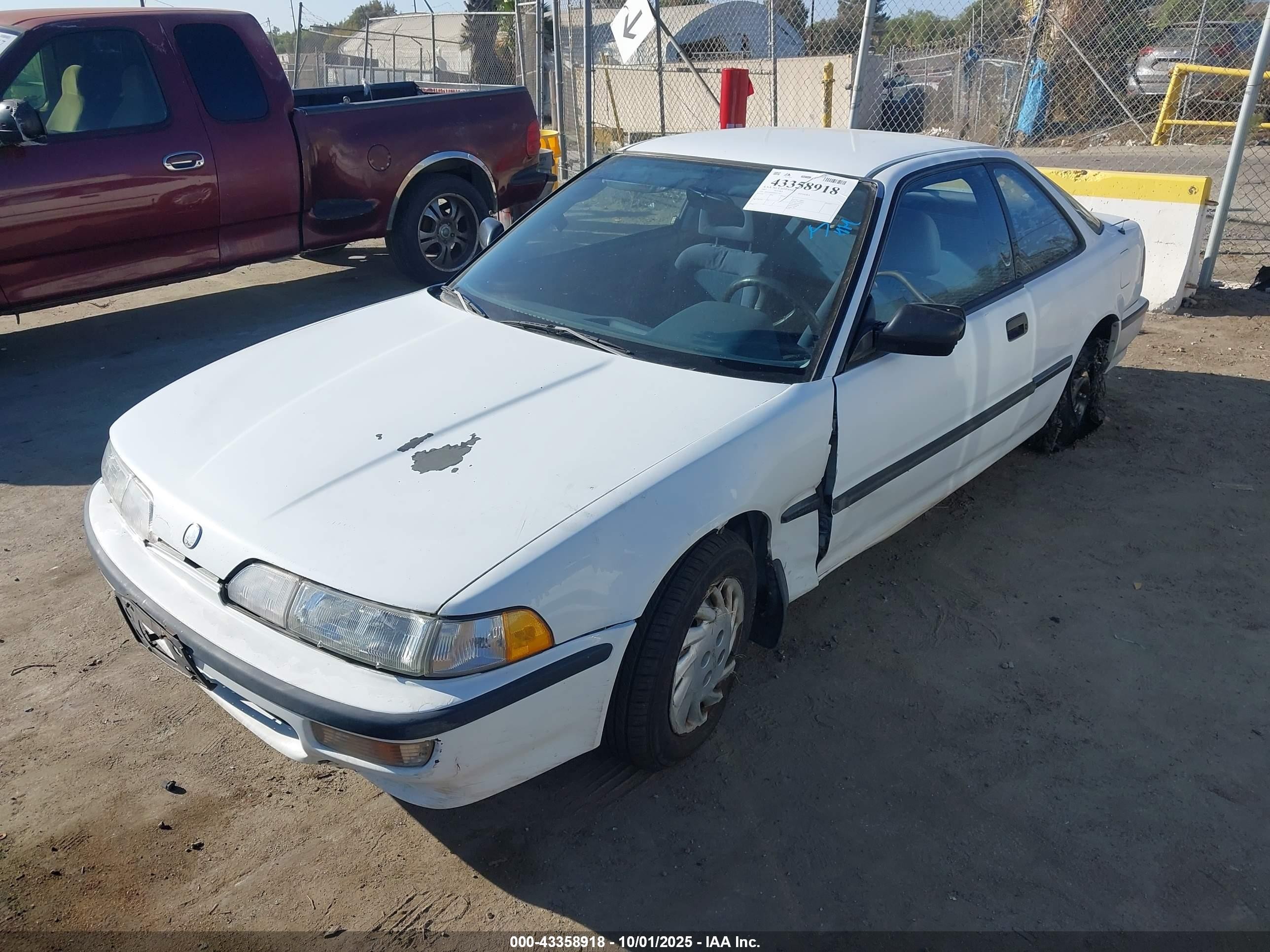 1992 Acura Integra Rs White vin: JH4DA9440NS017827
