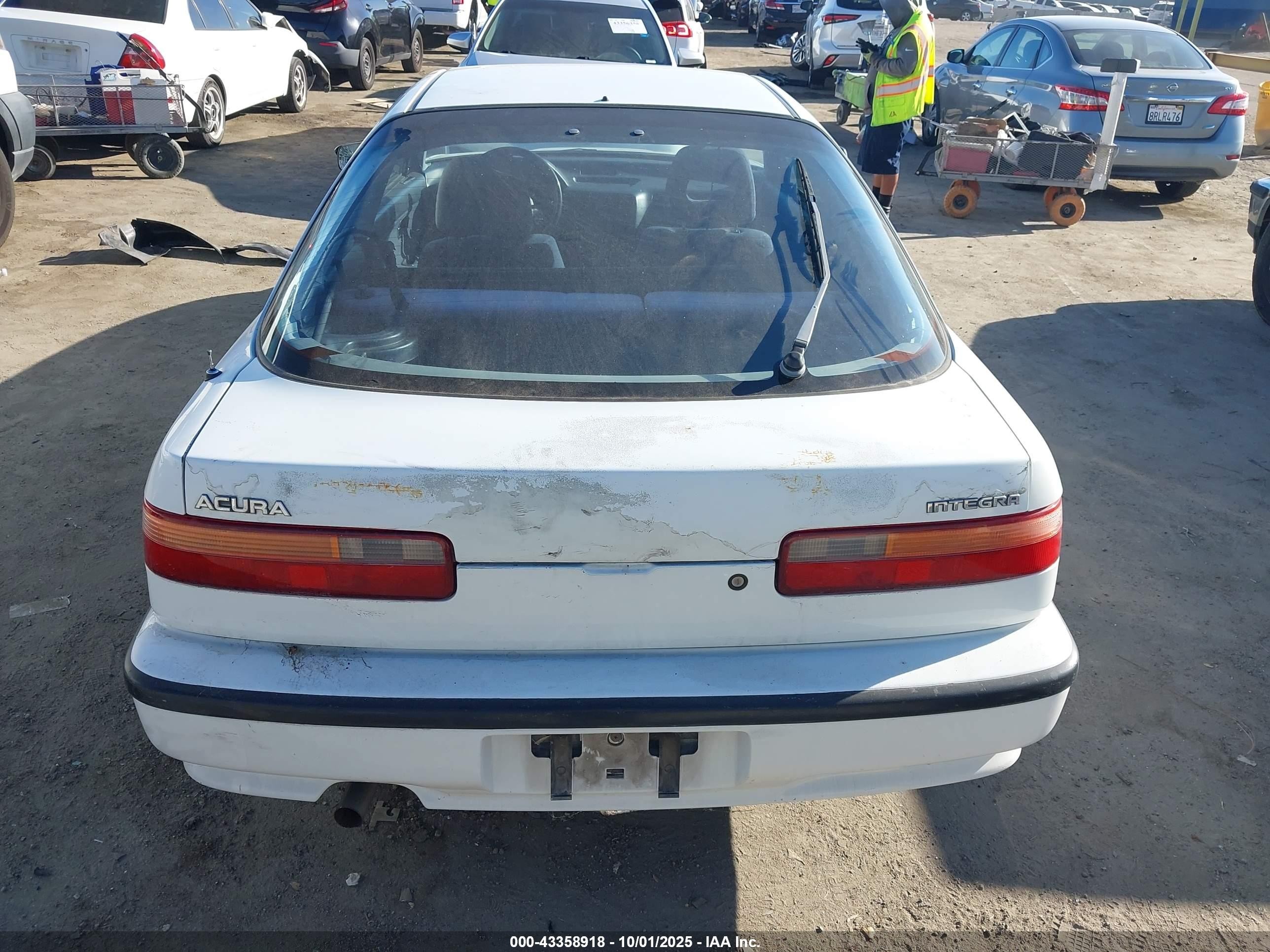 1992 Acura Integra Rs White vin: JH4DA9440NS017827