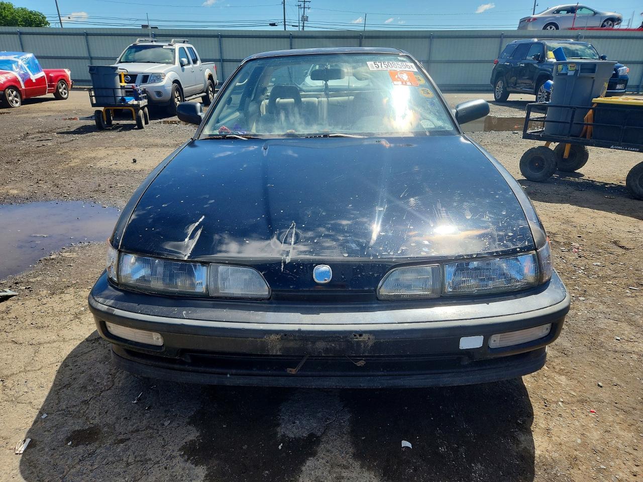 1991 Acura Integra Rs Черный vin: JH4DA9448MS031618