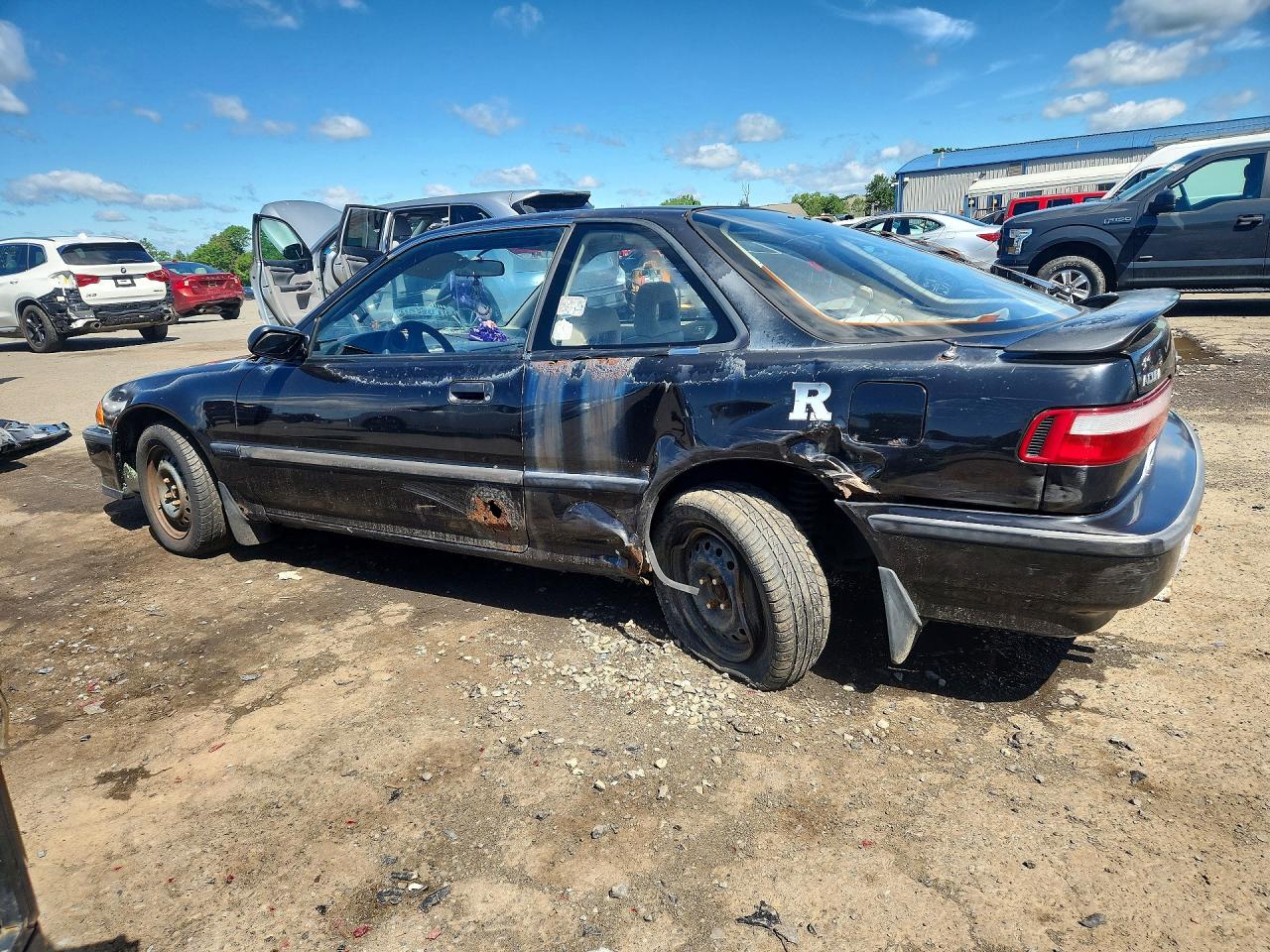 1991 Acura Integra Rs Черный vin: JH4DA9448MS031618