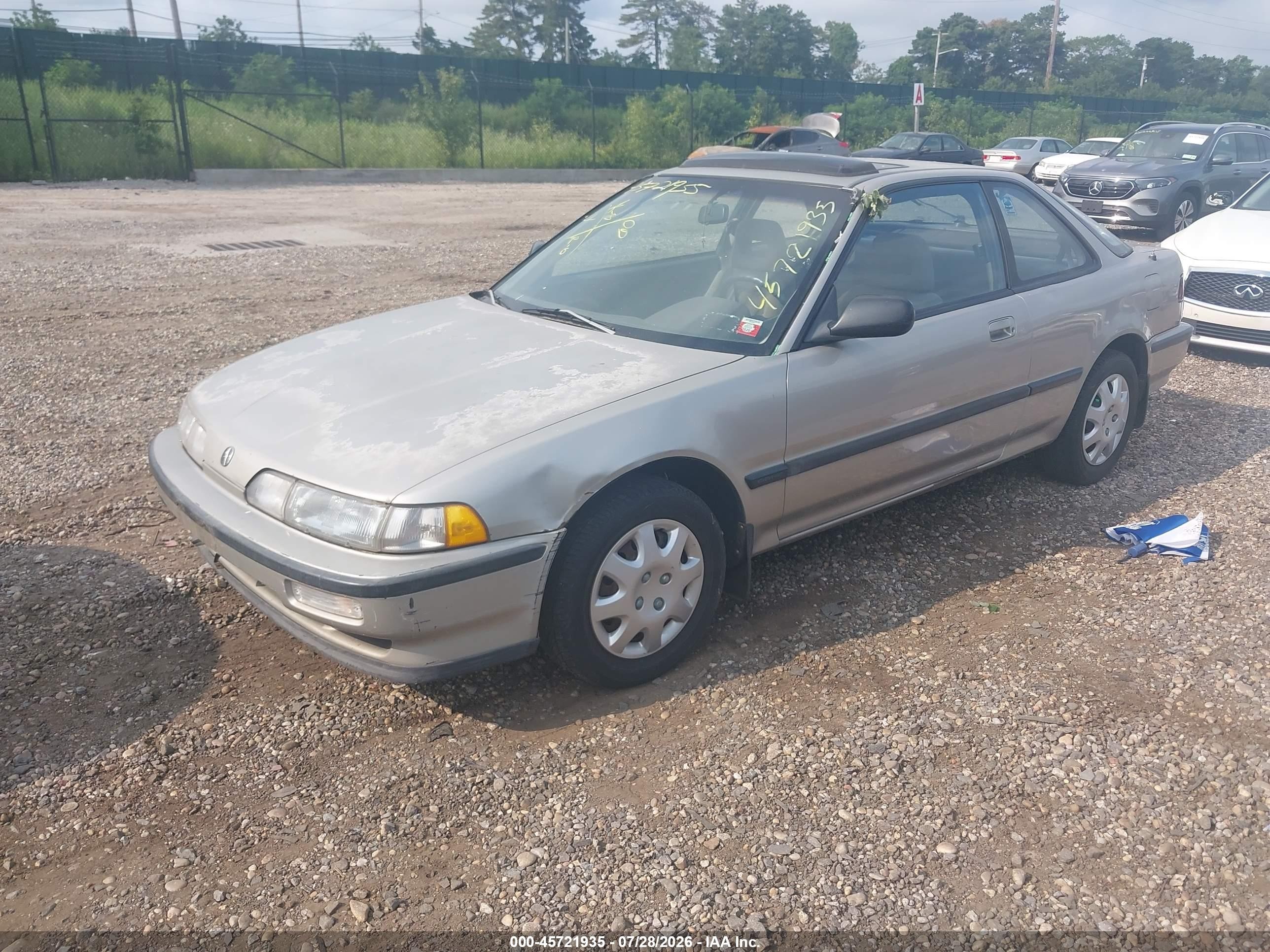 1991 Acura Integra Ls Серебряный vin: JH4DA9453MS048772
