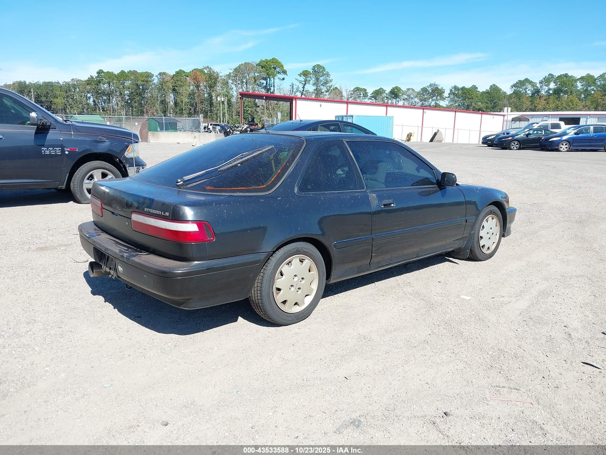 1991 Acura Integra Ls Black vin: JH4DA9457MS061735