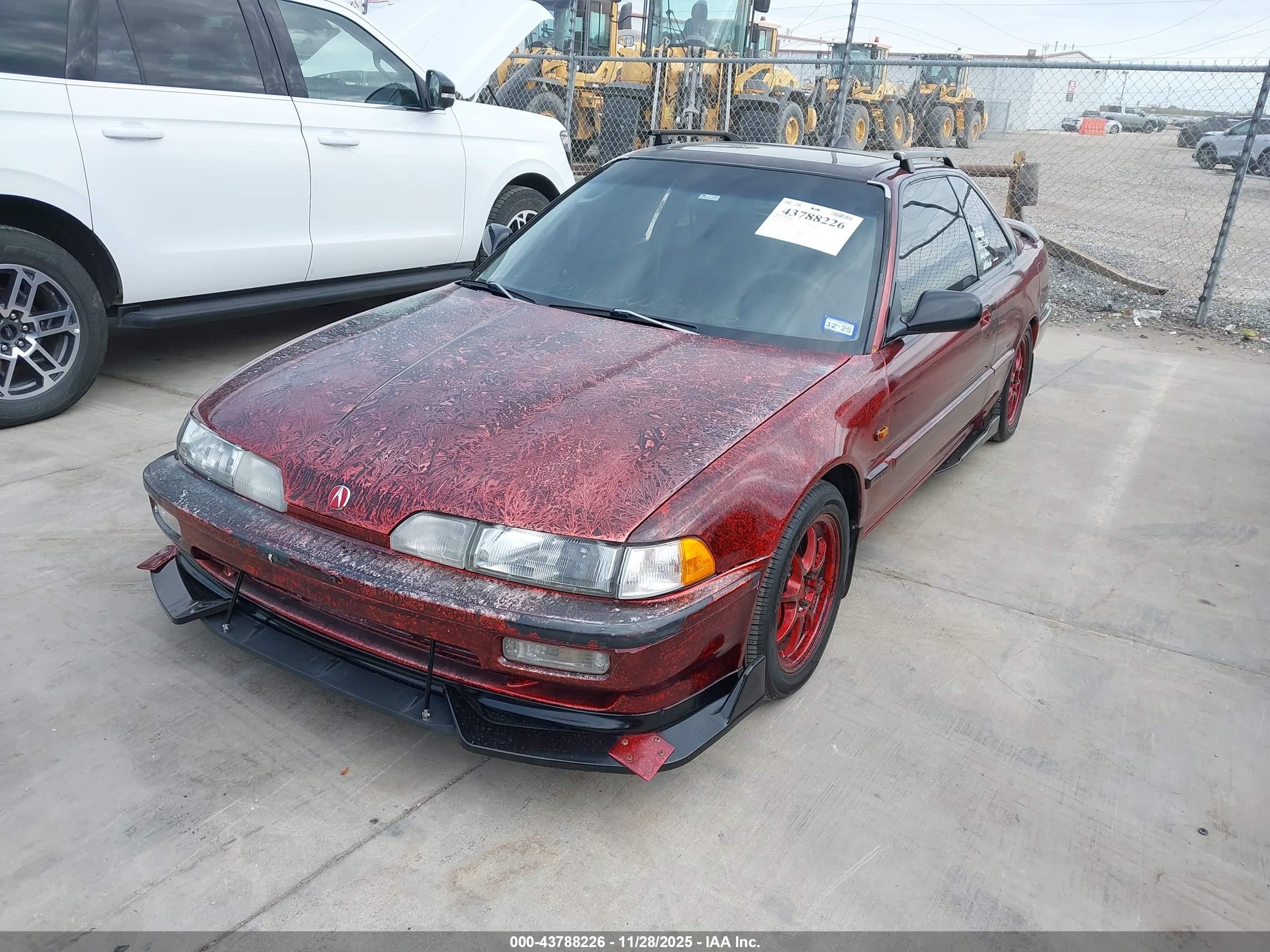 1991 Acura Integra Ls Red vin: JH4DA9459MS033659