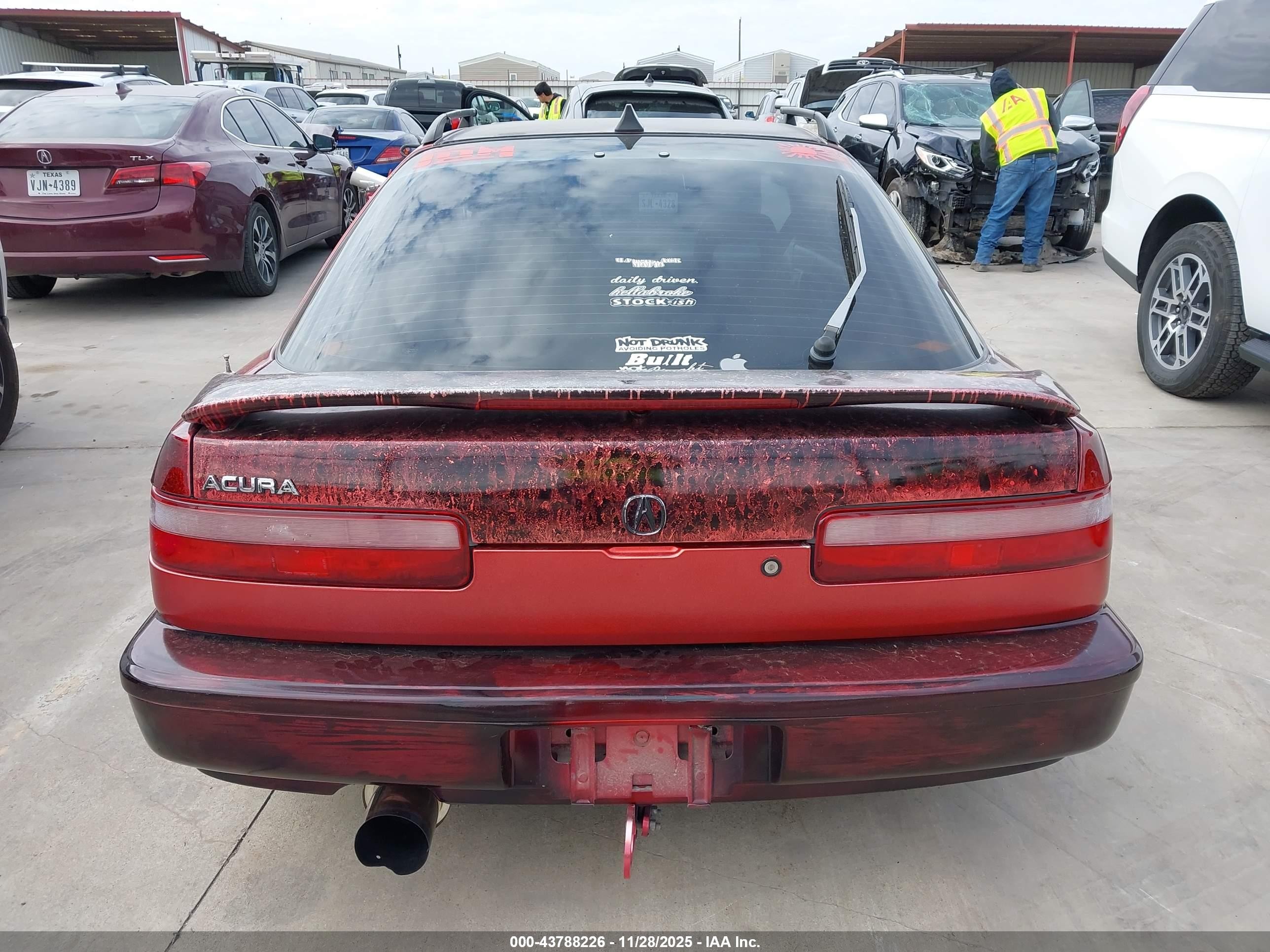 1991 Acura Integra Ls Red vin: JH4DA9459MS033659