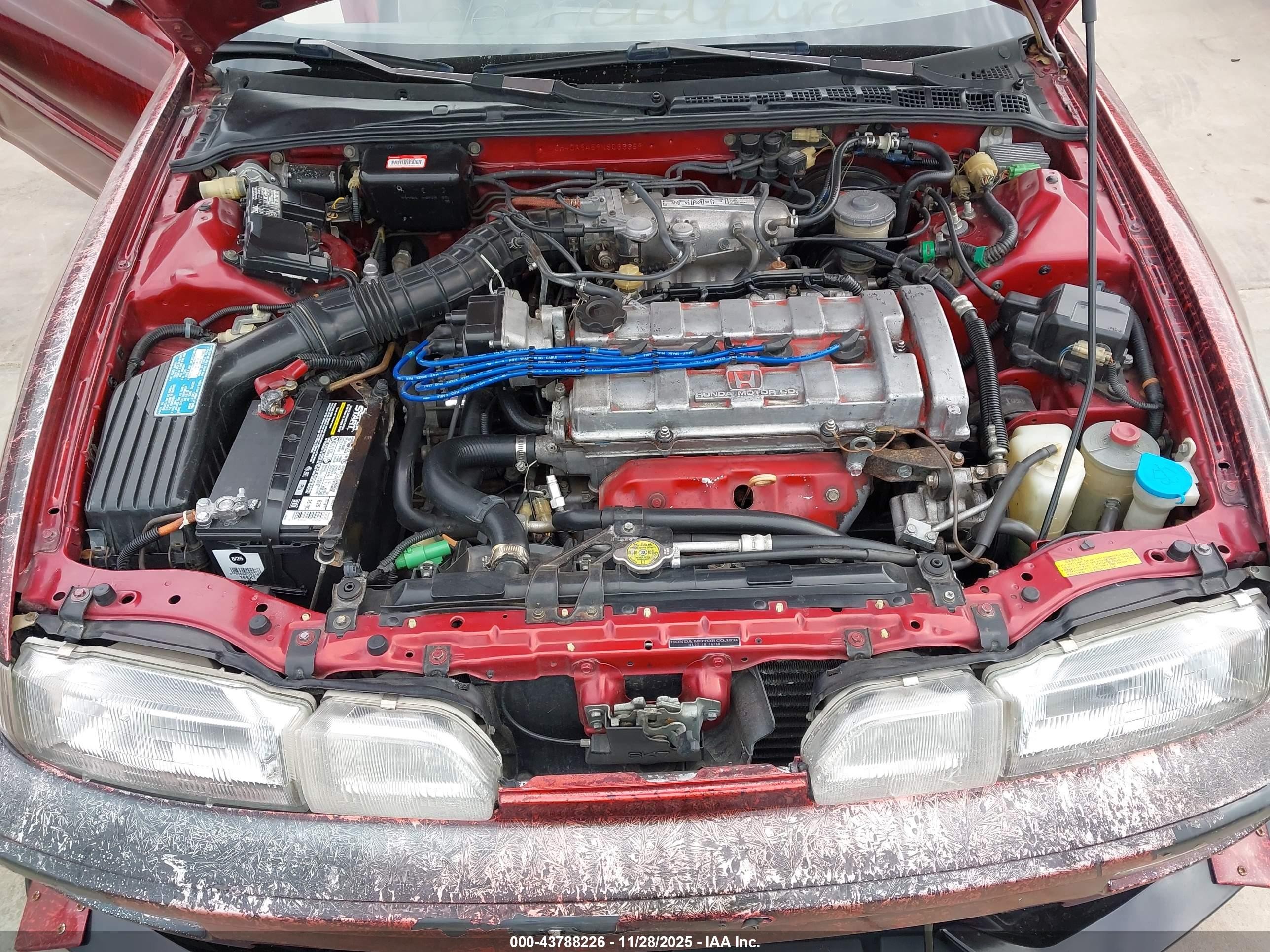 1991 Acura Integra Ls Red vin: JH4DA9459MS033659