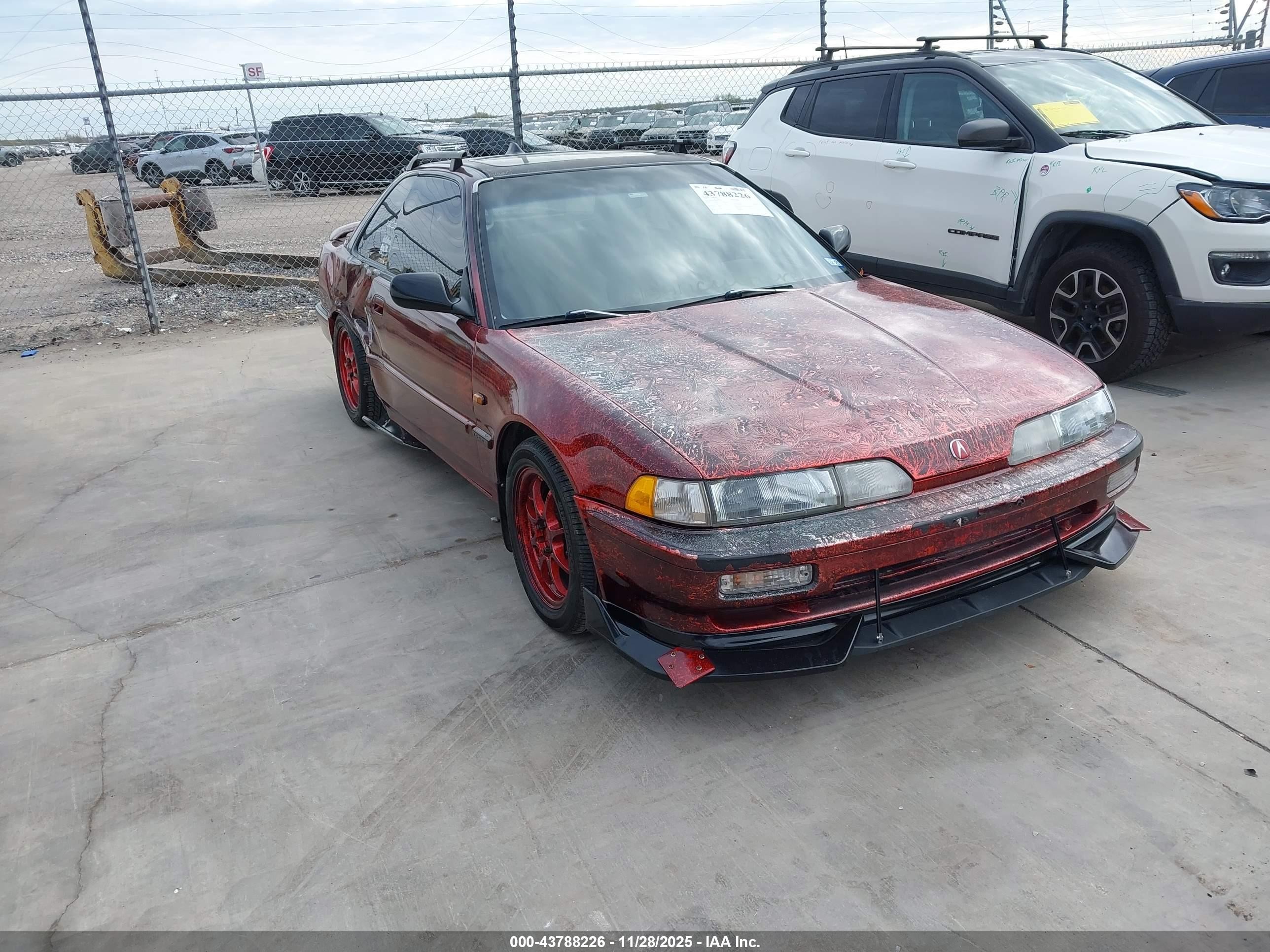 1991 Acura Integra Ls Red vin: JH4DA9459MS033659