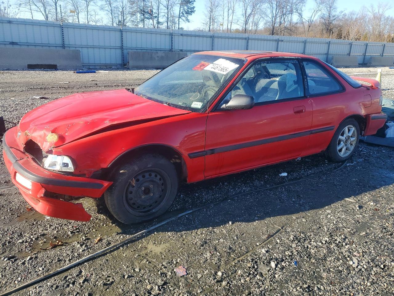 1991 Acura Integra Gs Red vin: JH4DA9465MS014258