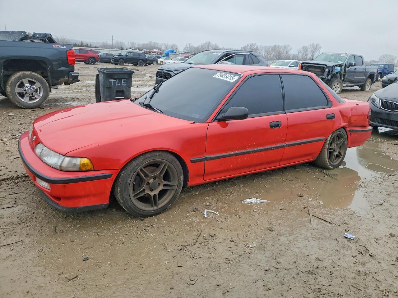 1991 Acura Integra Rs Red vin: JH4DB1542MS014102
