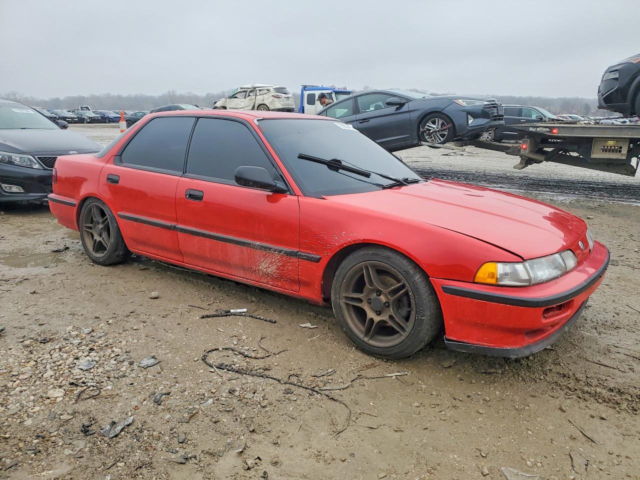 1991 Acura Integra Rs Red vin: JH4DB1542MS014102