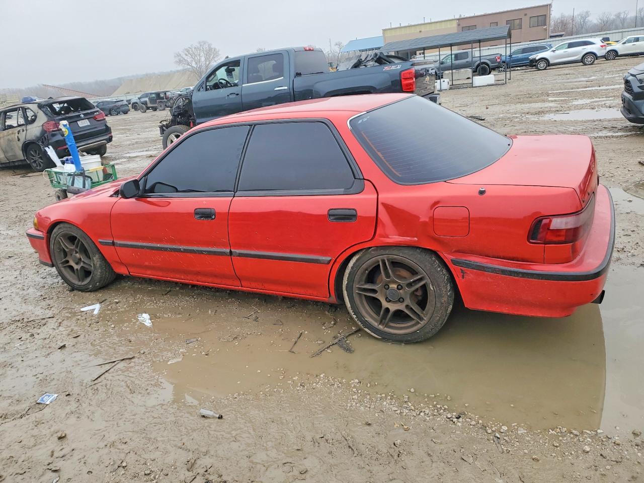 1991 Acura Integra Rs Red vin: JH4DB1542MS014102