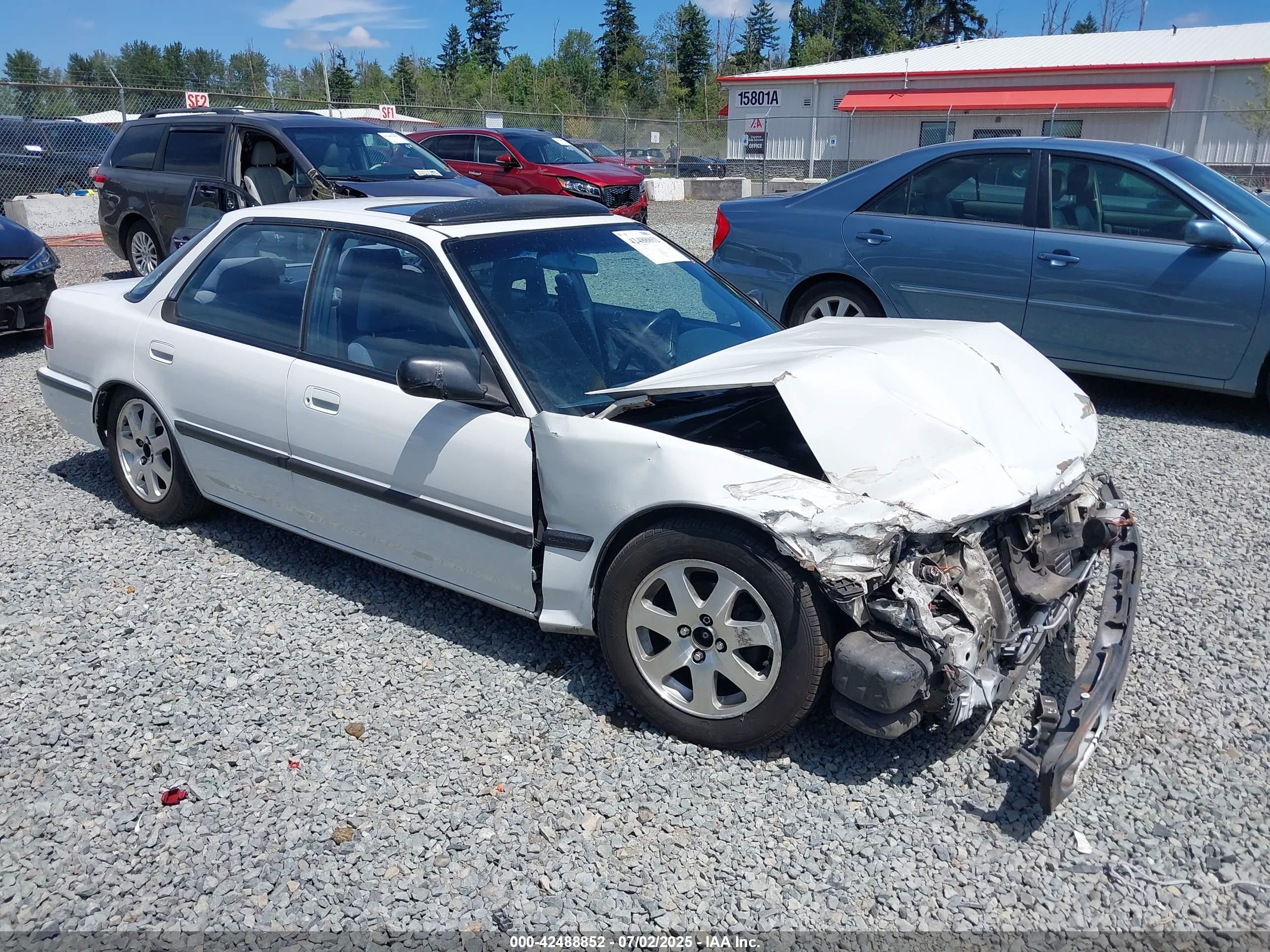 1991 Acura Integra Ls White vin: JH4DB165XMS800169
