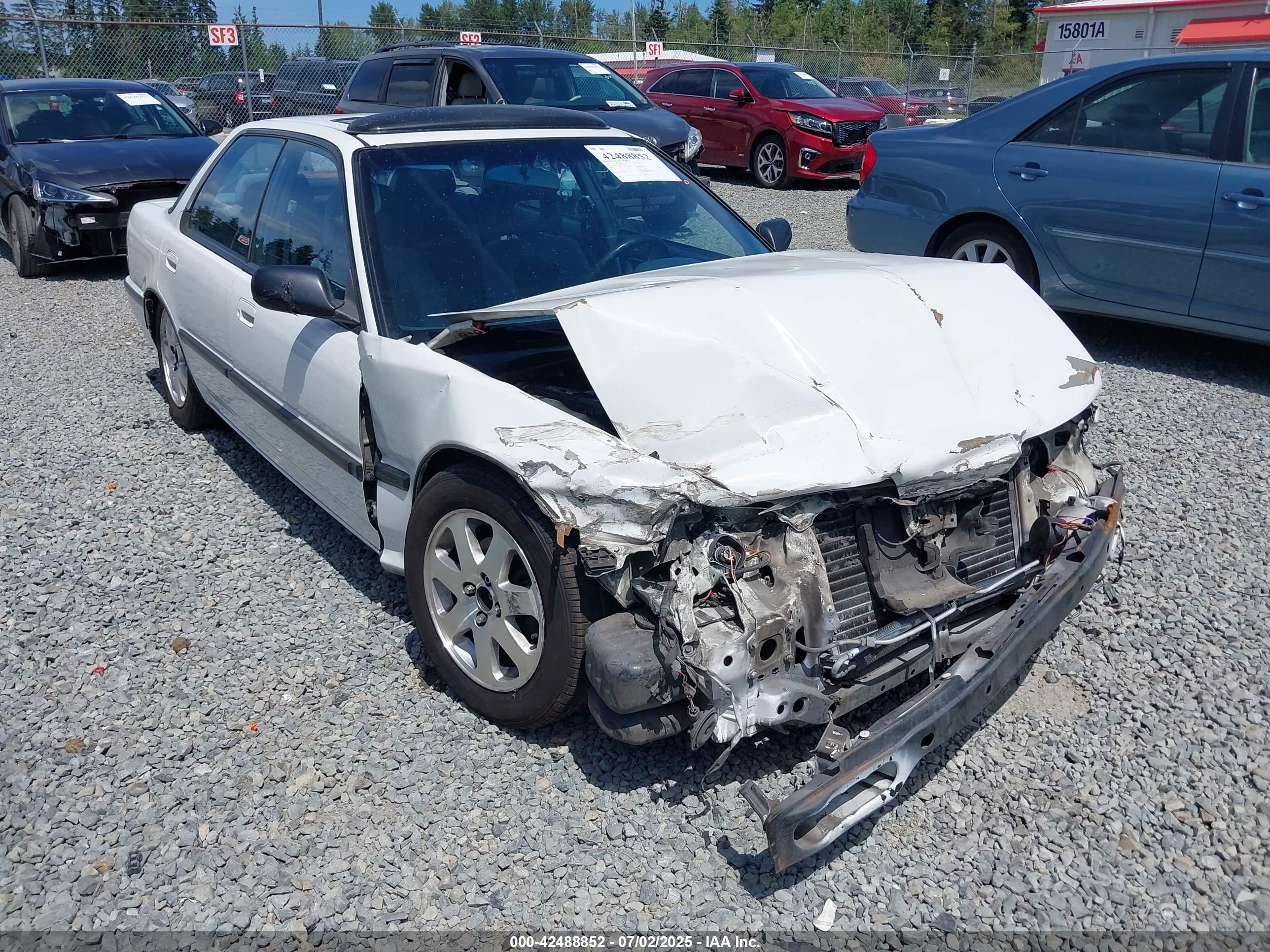1991 Acura Integra Ls White vin: JH4DB165XMS800169