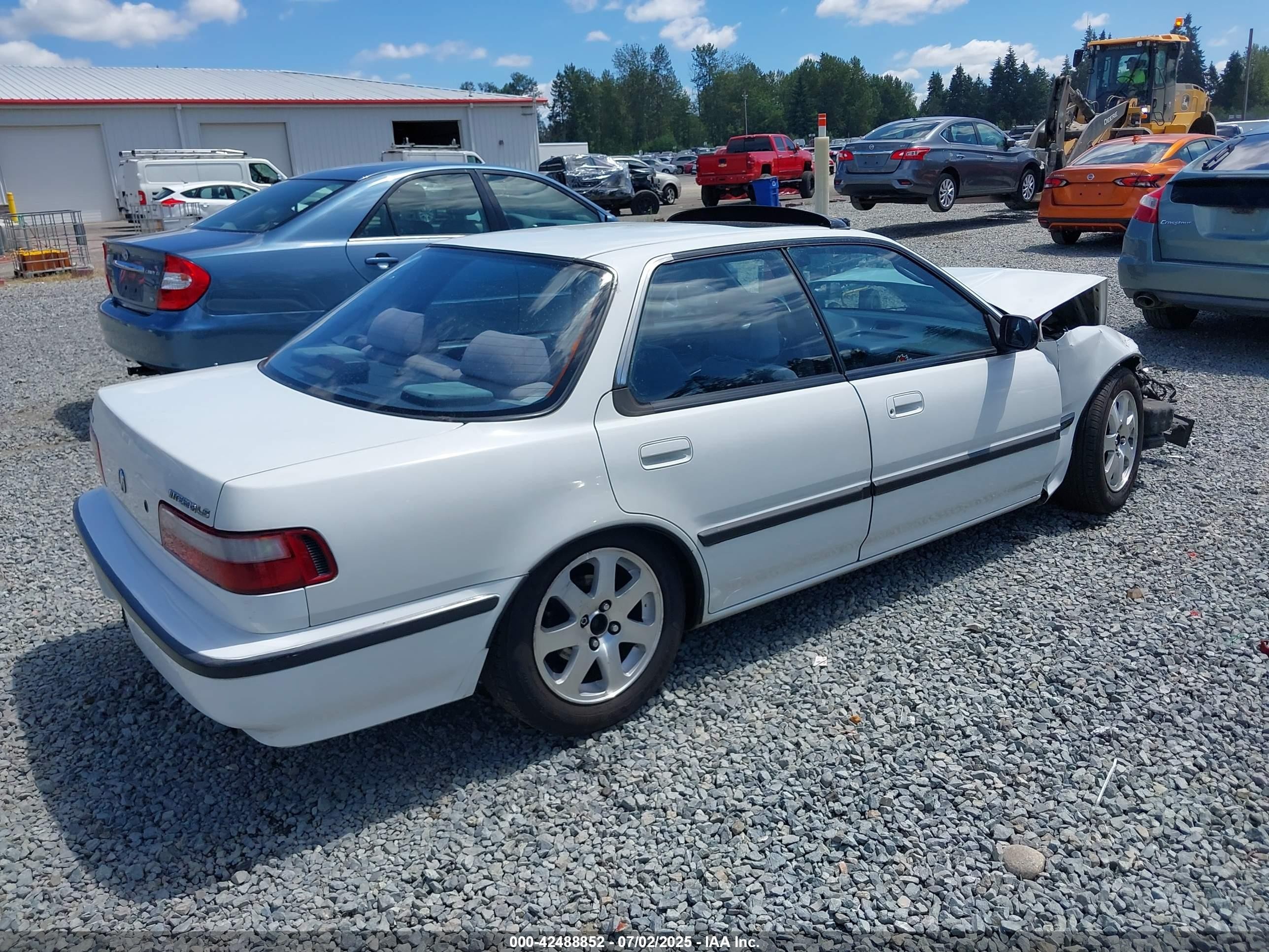 1991 Acura Integra Ls White vin: JH4DB165XMS800169