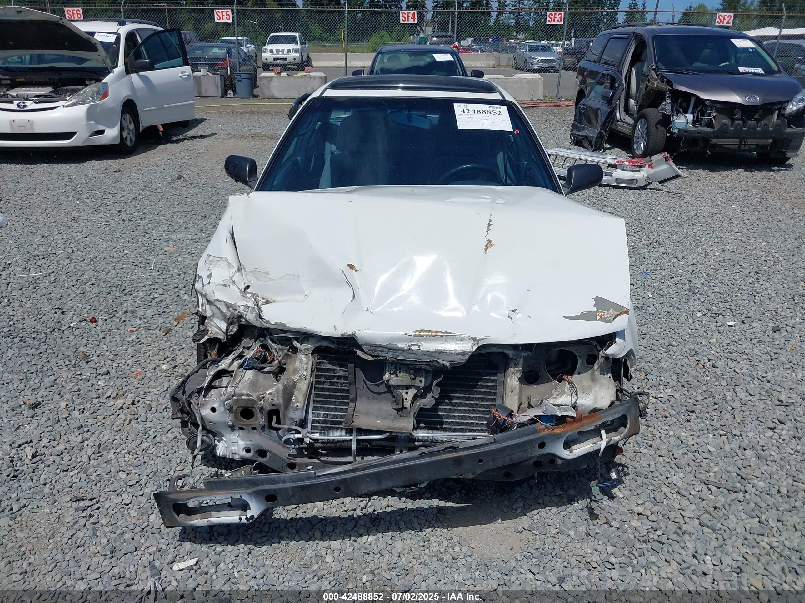 1991 Acura Integra Ls White vin: JH4DB165XMS800169