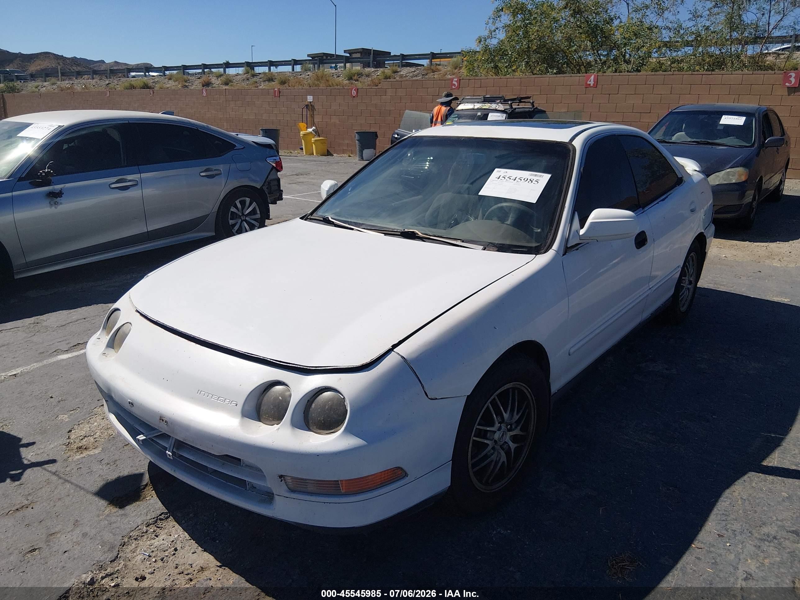 1999 Acura Integra Ls White vin: JH4DB7652XS001879