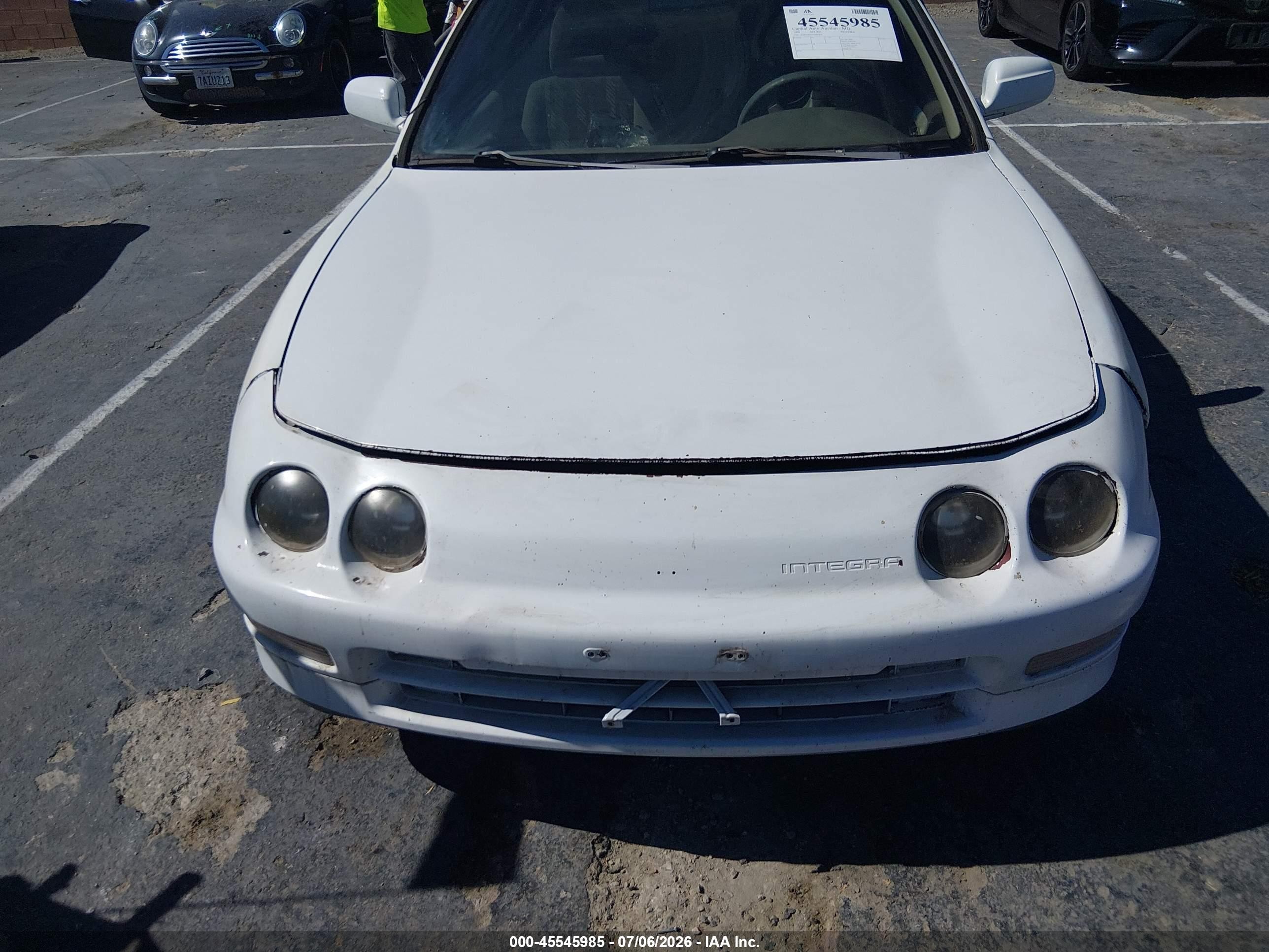 1999 Acura Integra Ls White vin: JH4DB7652XS001879