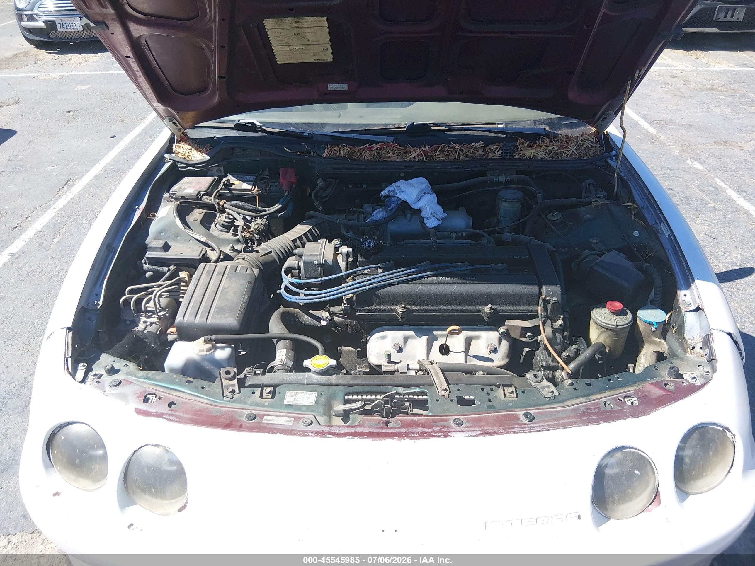 1999 Acura Integra Ls White vin: JH4DB7652XS001879