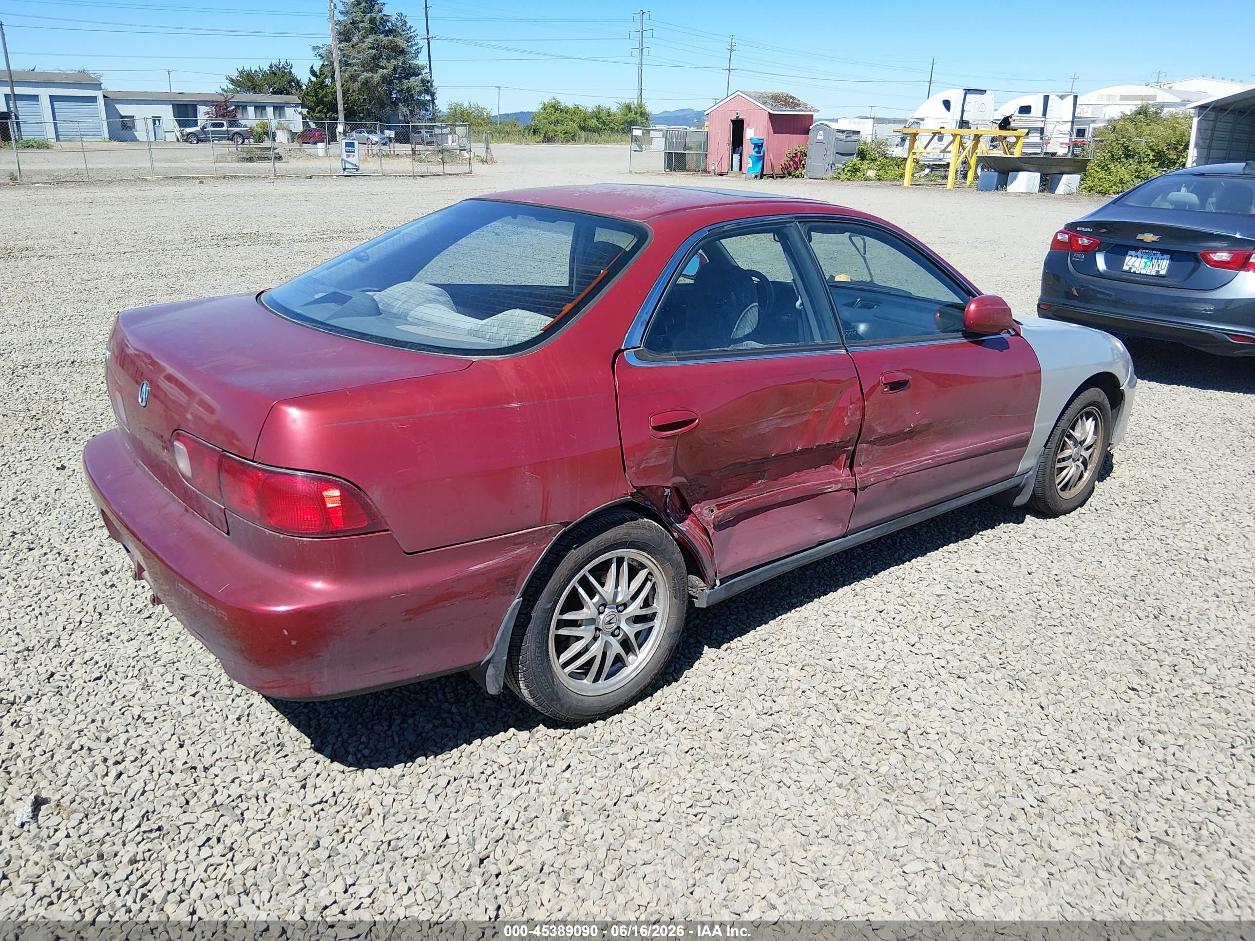1999 Acura Integra Ls Red vin: JH4DB7654XS002497