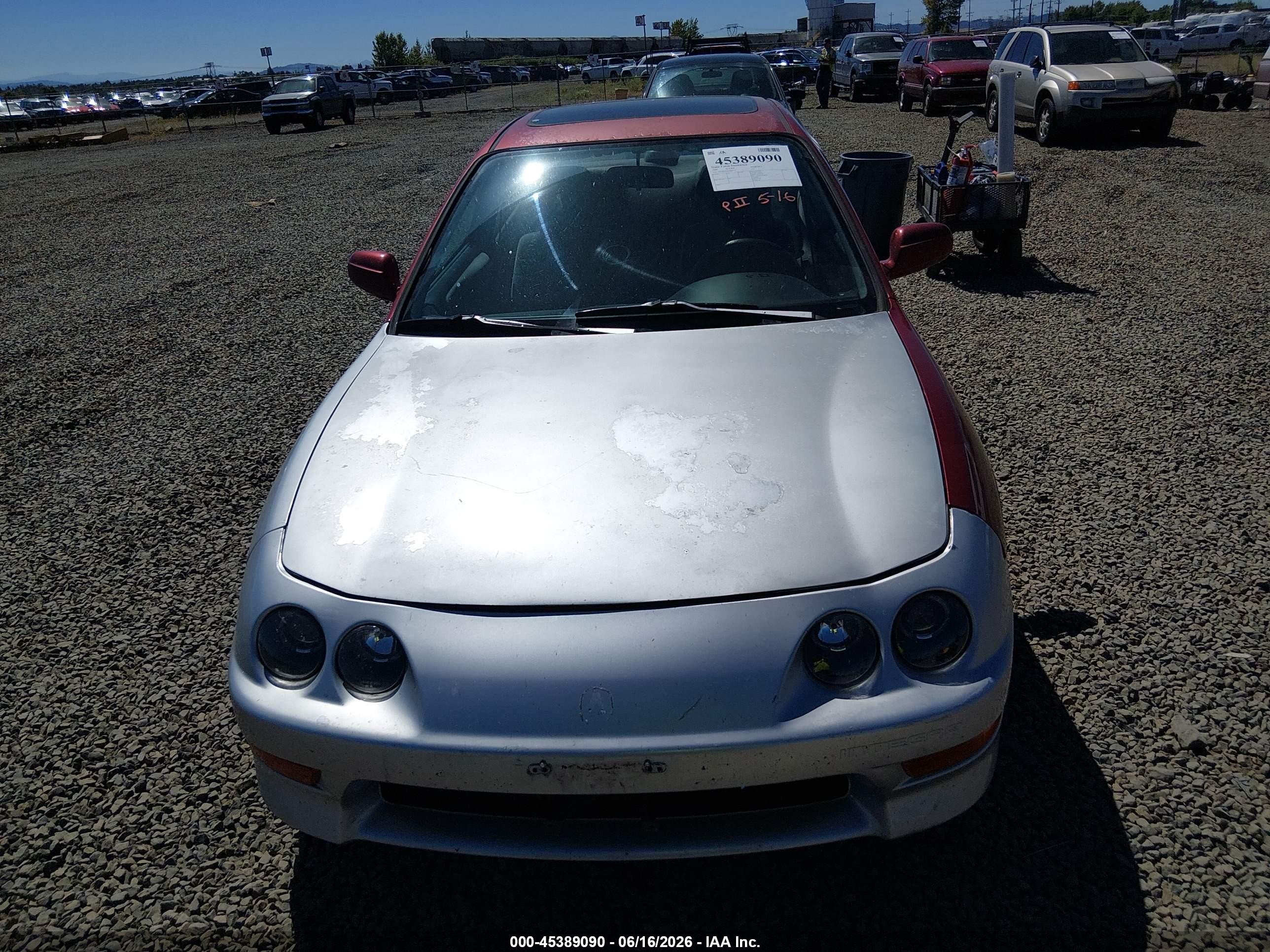 1999 Acura Integra Ls Red vin: JH4DB7654XS002497