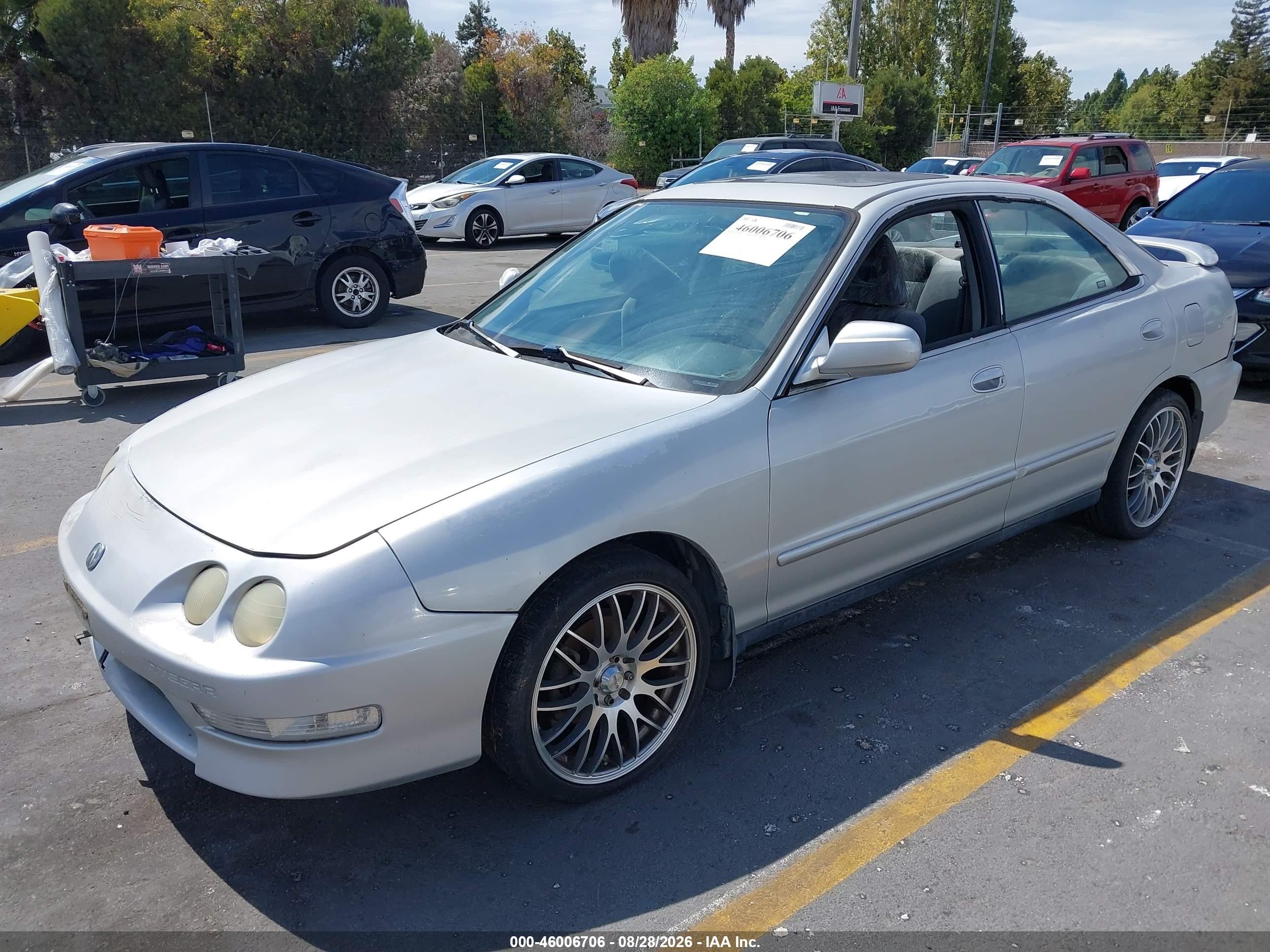 2000 Acura Integra Ls Silver vin: JH4DB7656YS003393