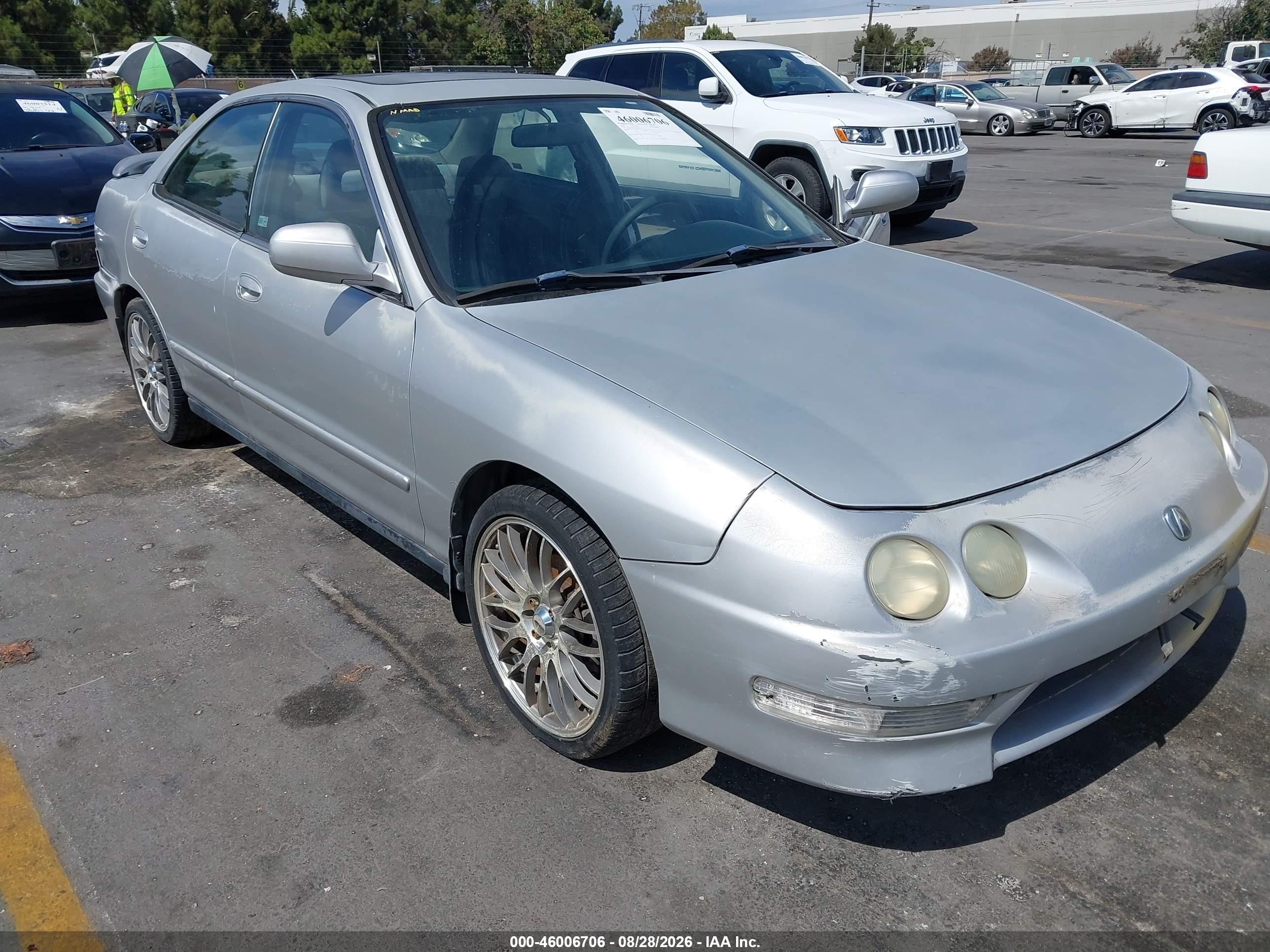 2000 Acura Integra Ls Silver vin: JH4DB7656YS003393