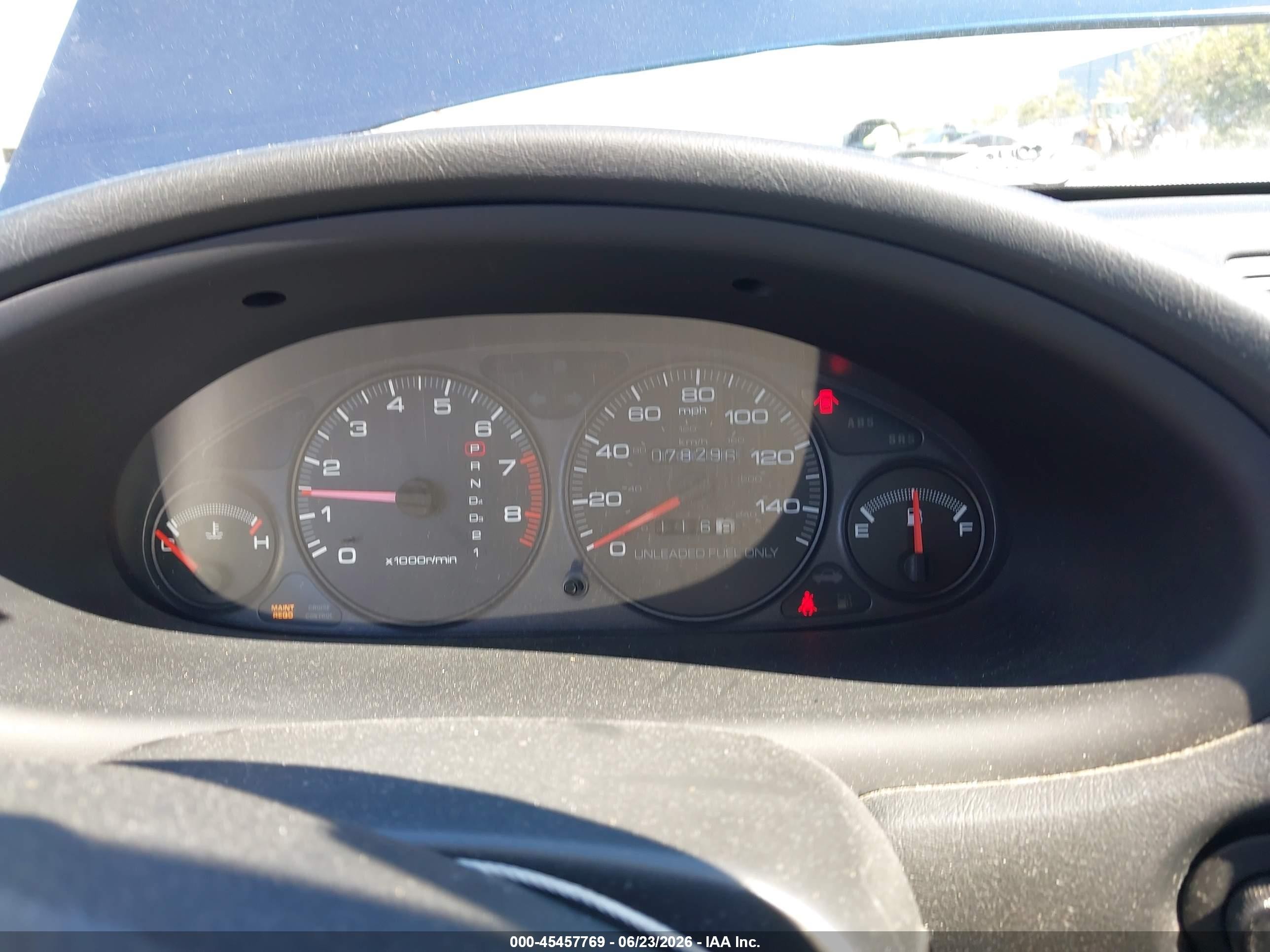 1998 Acura Integra Gs Blue vin: JH4DB7669WS005435