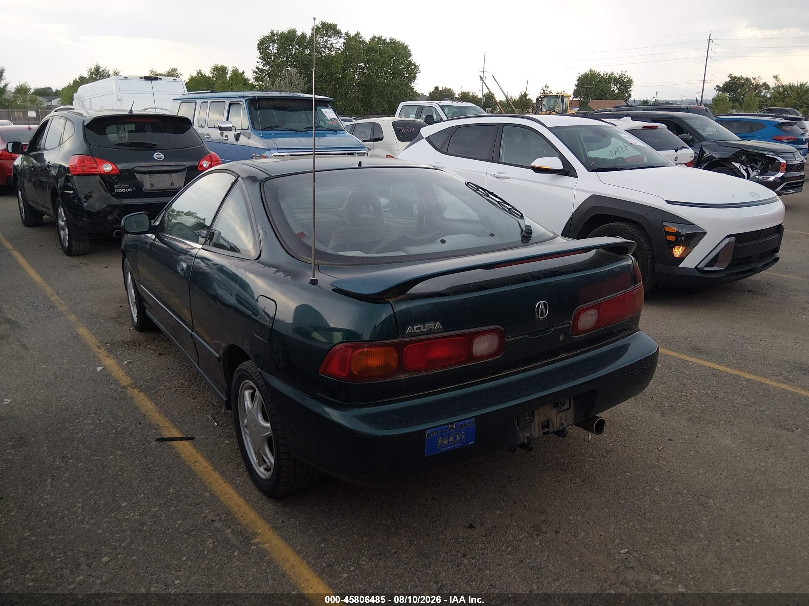 1996 Acura Integra Gsr Зеленый vin: JH4DC2384TS000631