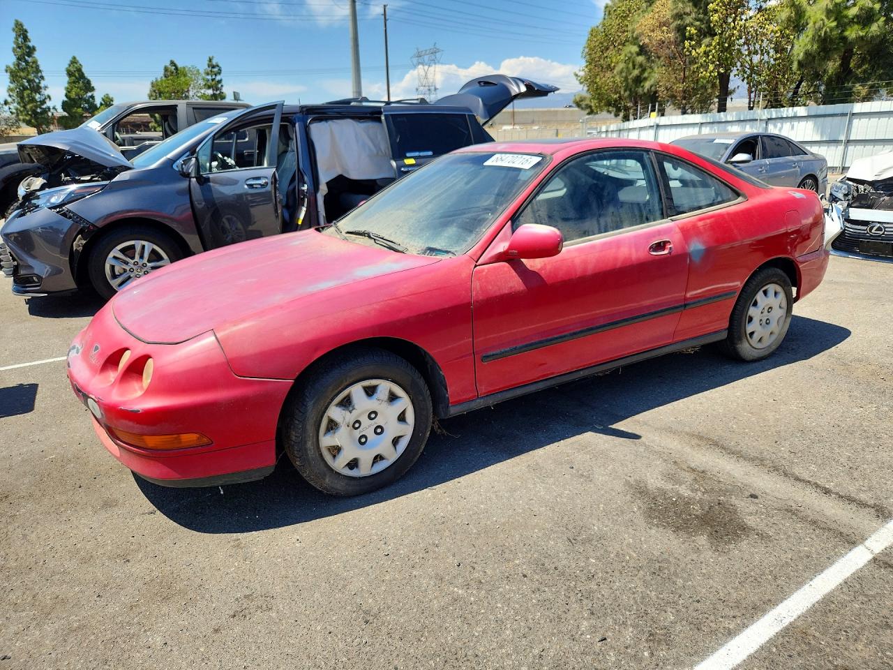1995 Acura Integra Ls Red vin: JH4DC4354SS039901