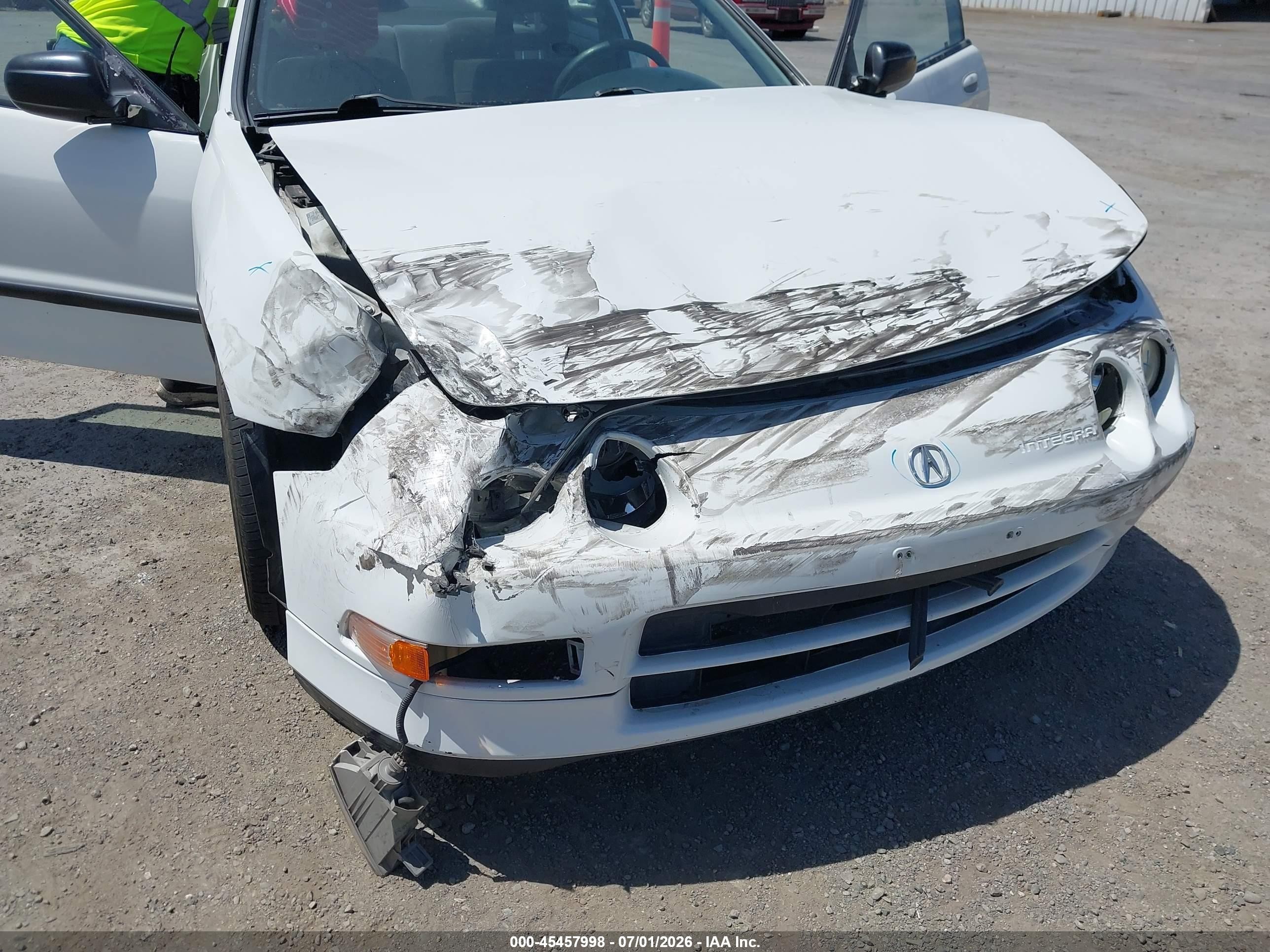 1997 Acura Integra Gs/rs White vin: JH4DC4446VS005694
