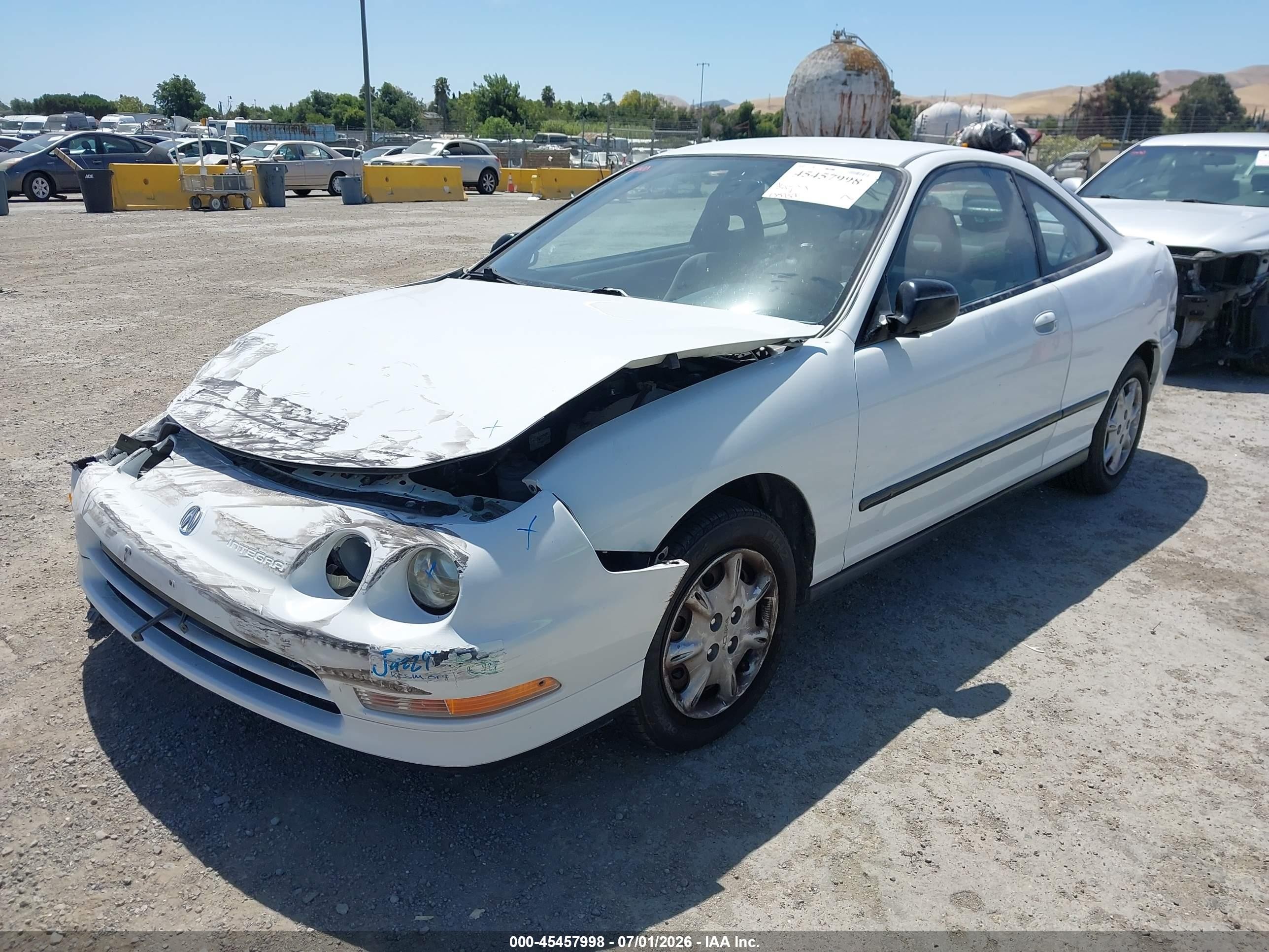 1997 Acura Integra Gs/rs White vin: JH4DC4446VS005694