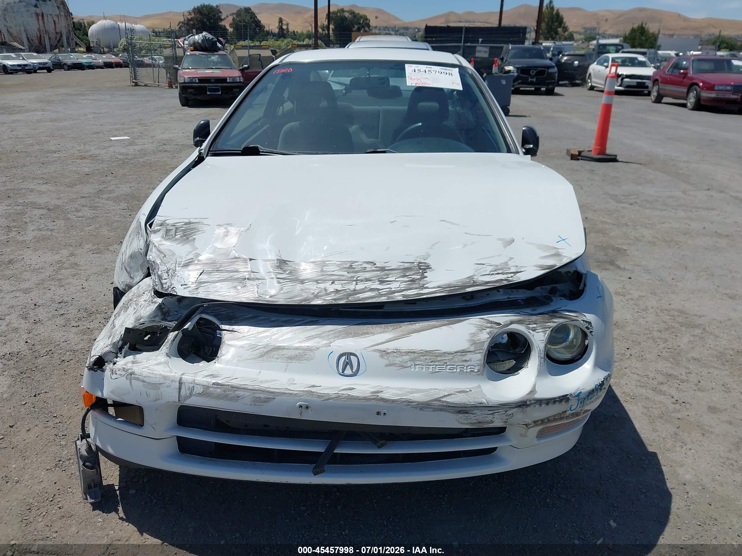 1997 Acura Integra Gs/rs White vin: JH4DC4446VS005694