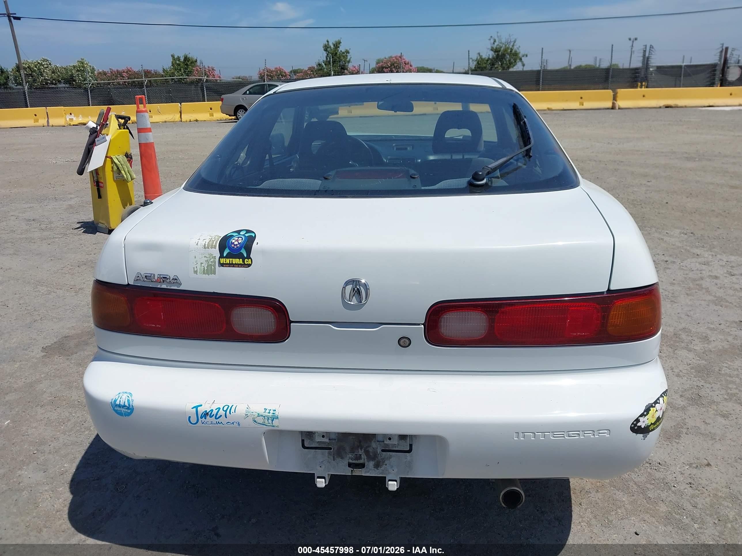 1997 Acura Integra Gs/rs White vin: JH4DC4446VS005694