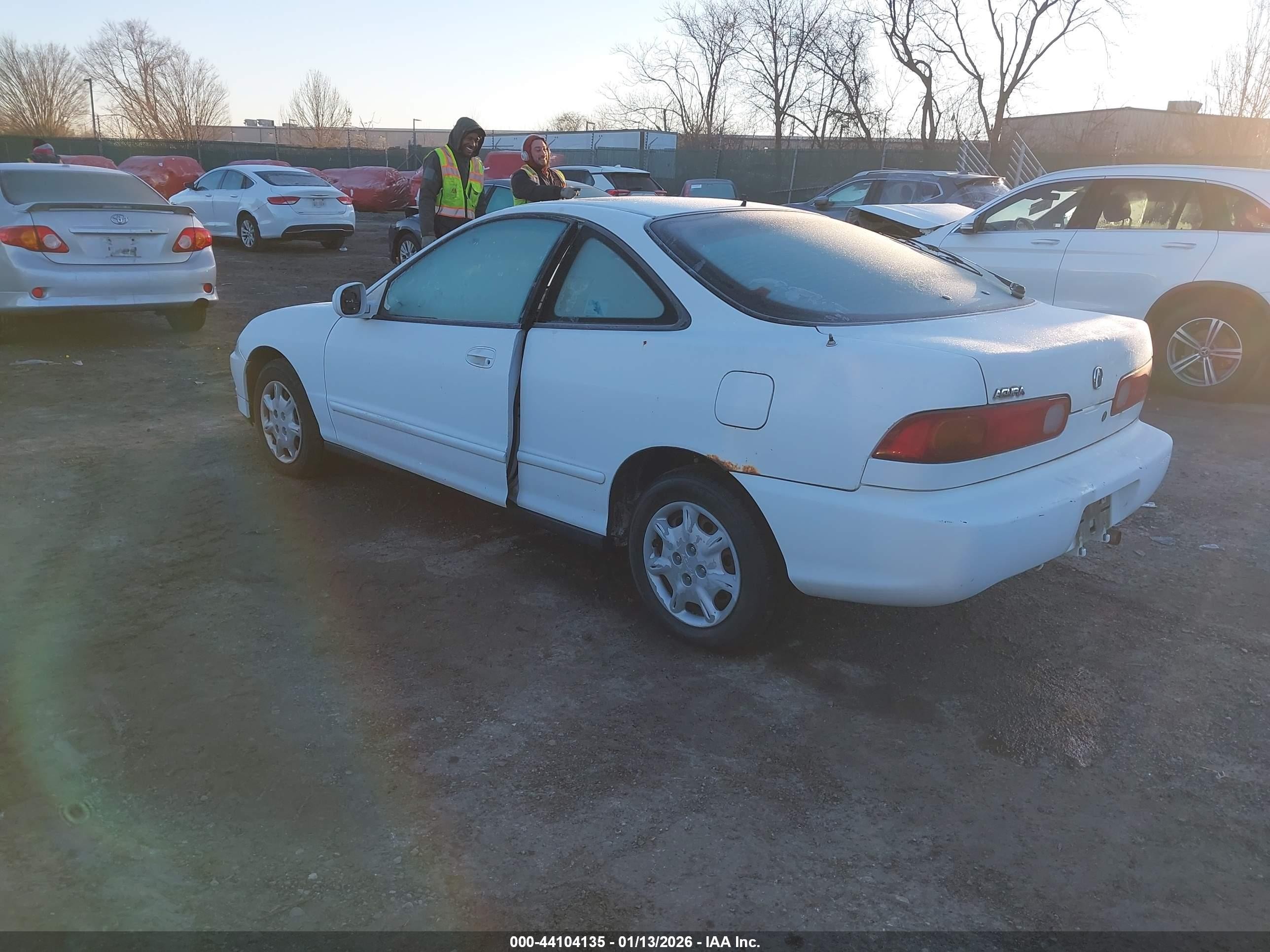 1997 Acura Integra Ls White vin: JH4DC4450VS020586