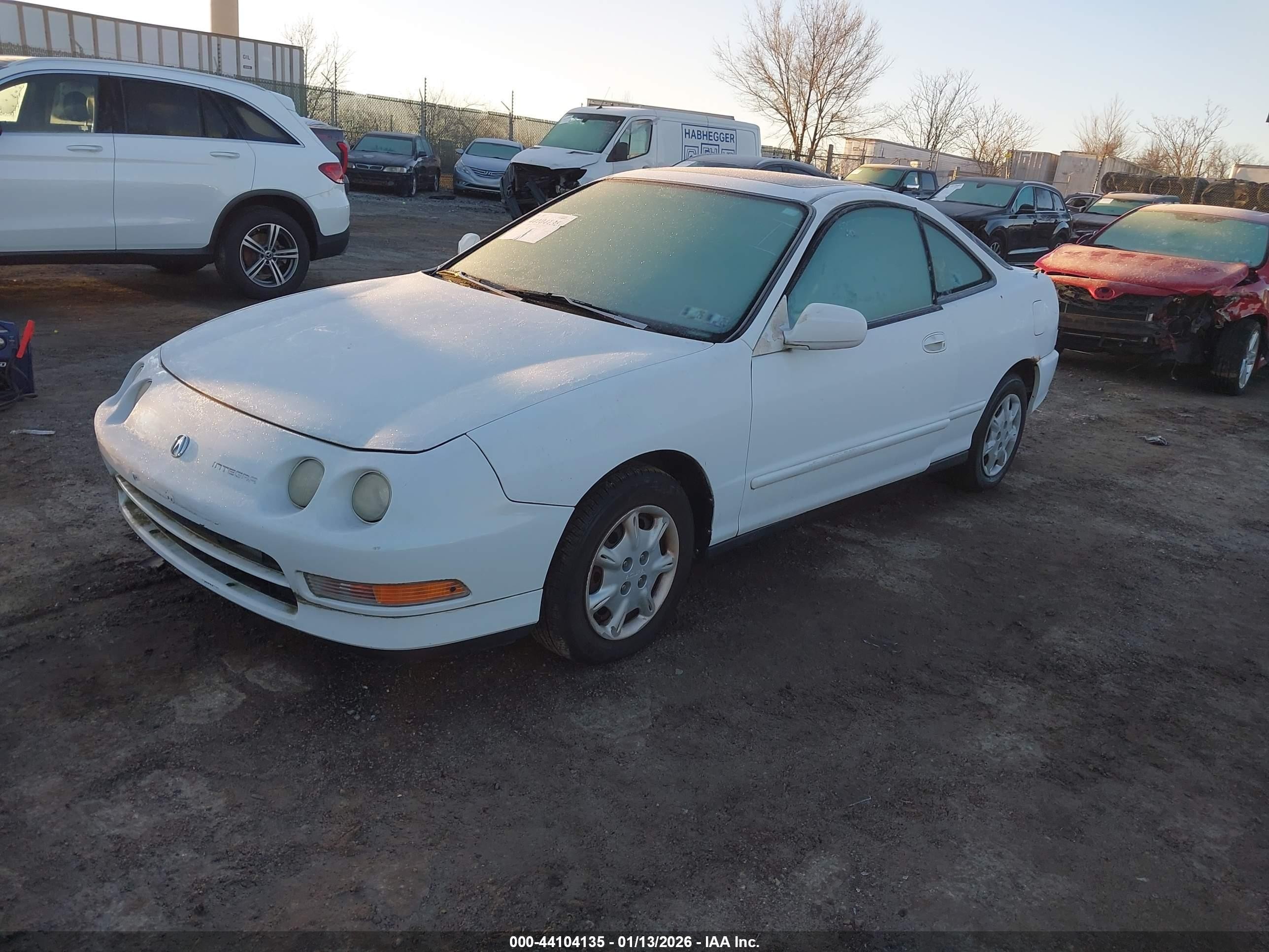 1997 Acura Integra Ls White vin: JH4DC4450VS020586